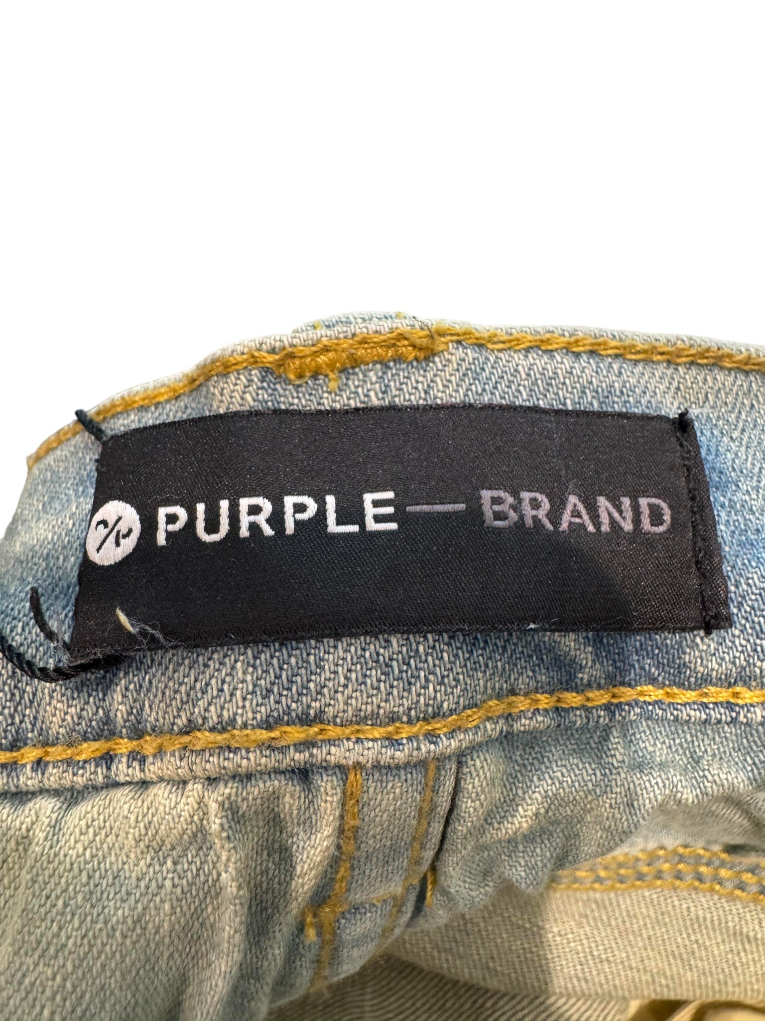 Purple Brand Blue Wax Ripped Jeans