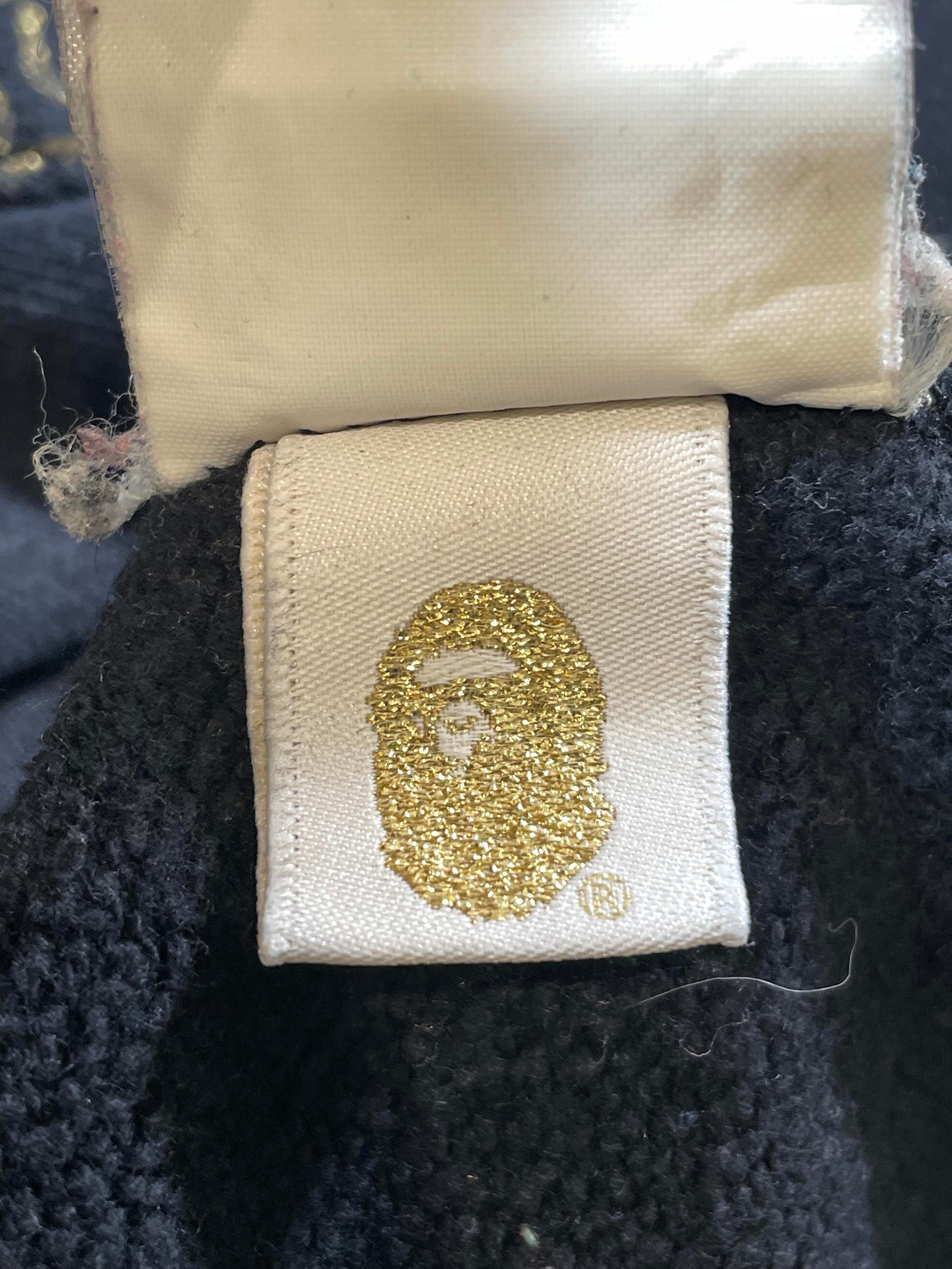 Bape Black & Gold Zip Up
