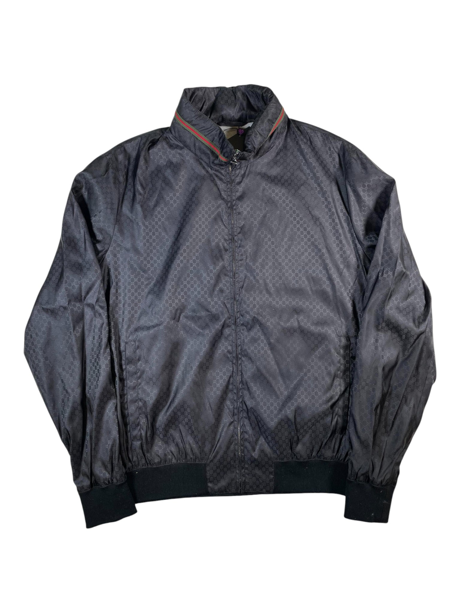 Gucci Monogram Windbreaker Black Jacket