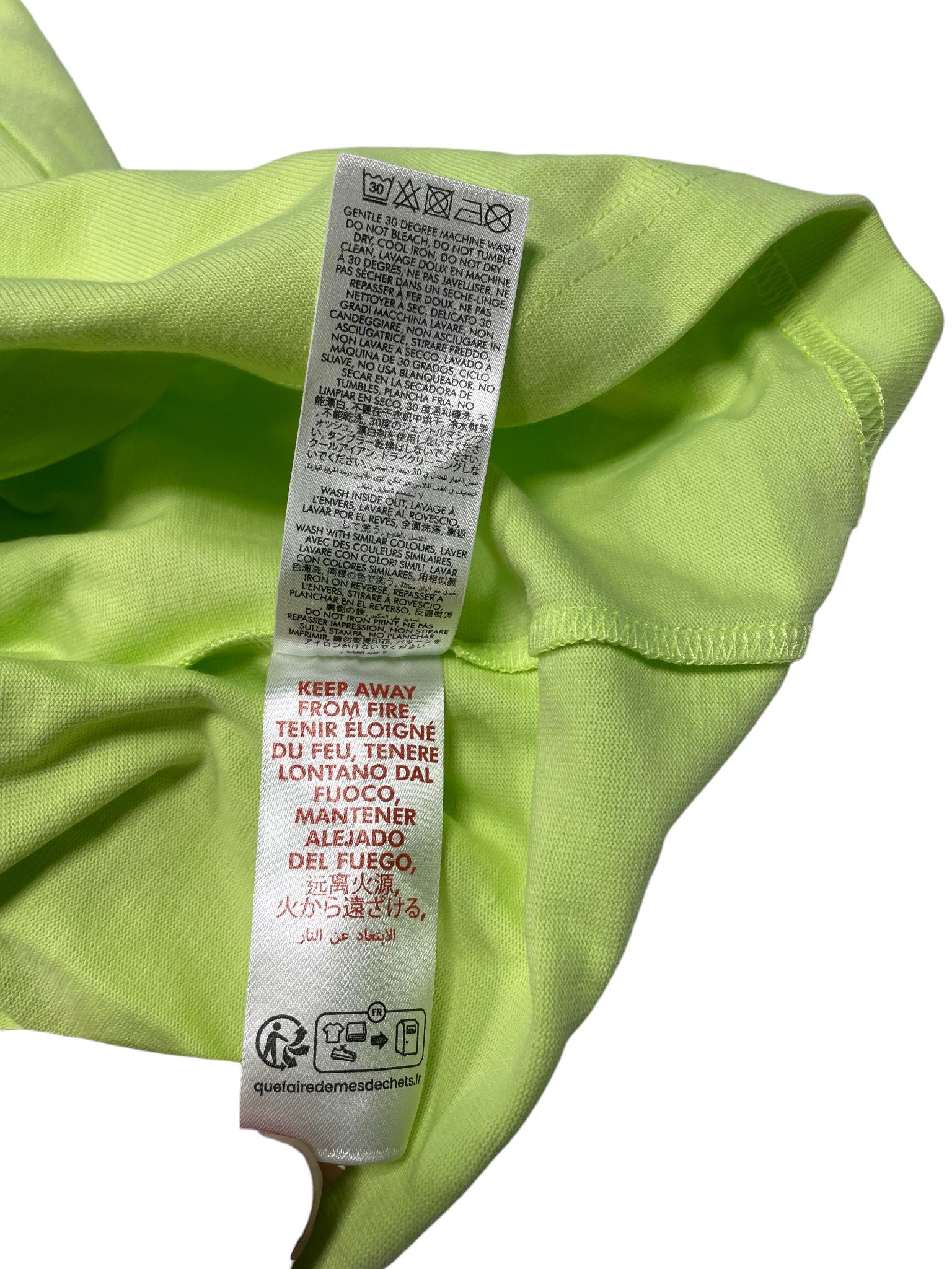 Casablanca 'Tennis Club' Lime Tee