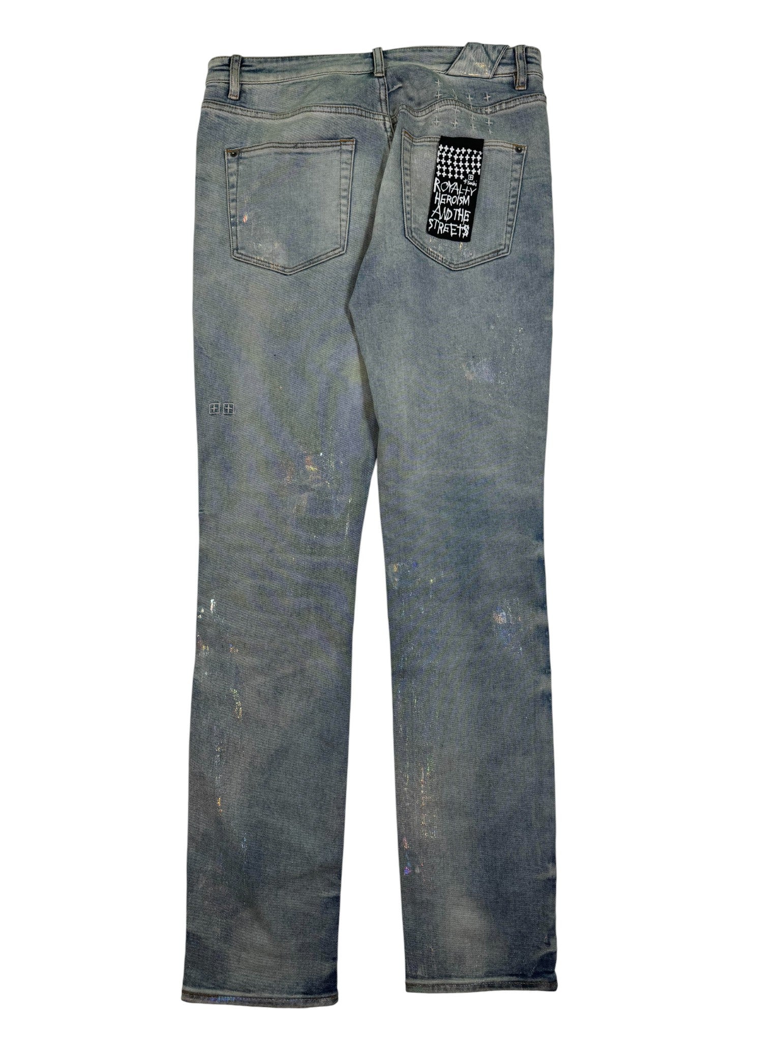 Ksubi Light Wash glitter Jeans