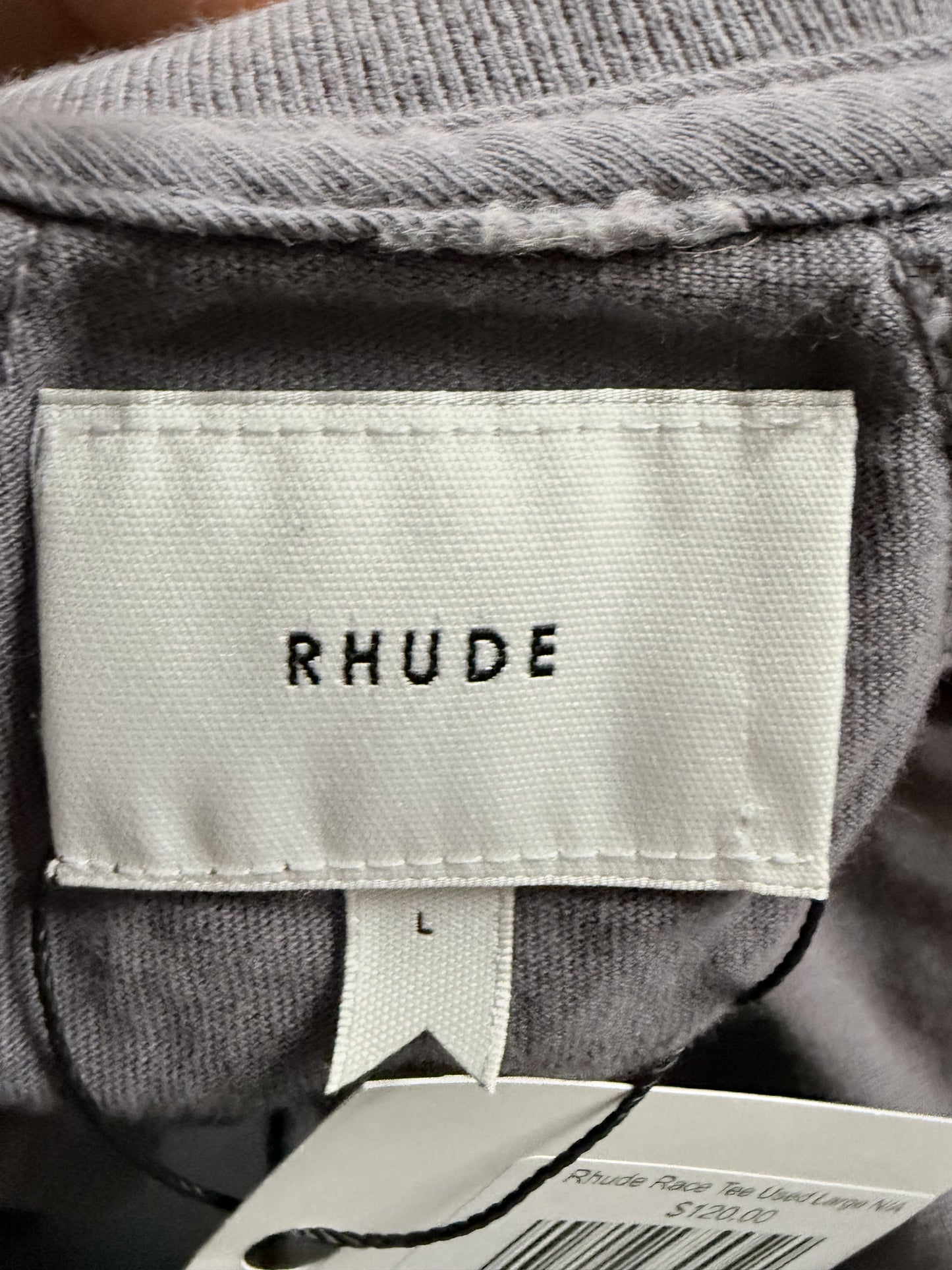 Rhude Race Tee Used Large