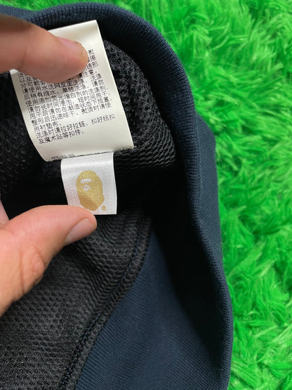 Bape Varsity Jacket Navy Grey Large New
