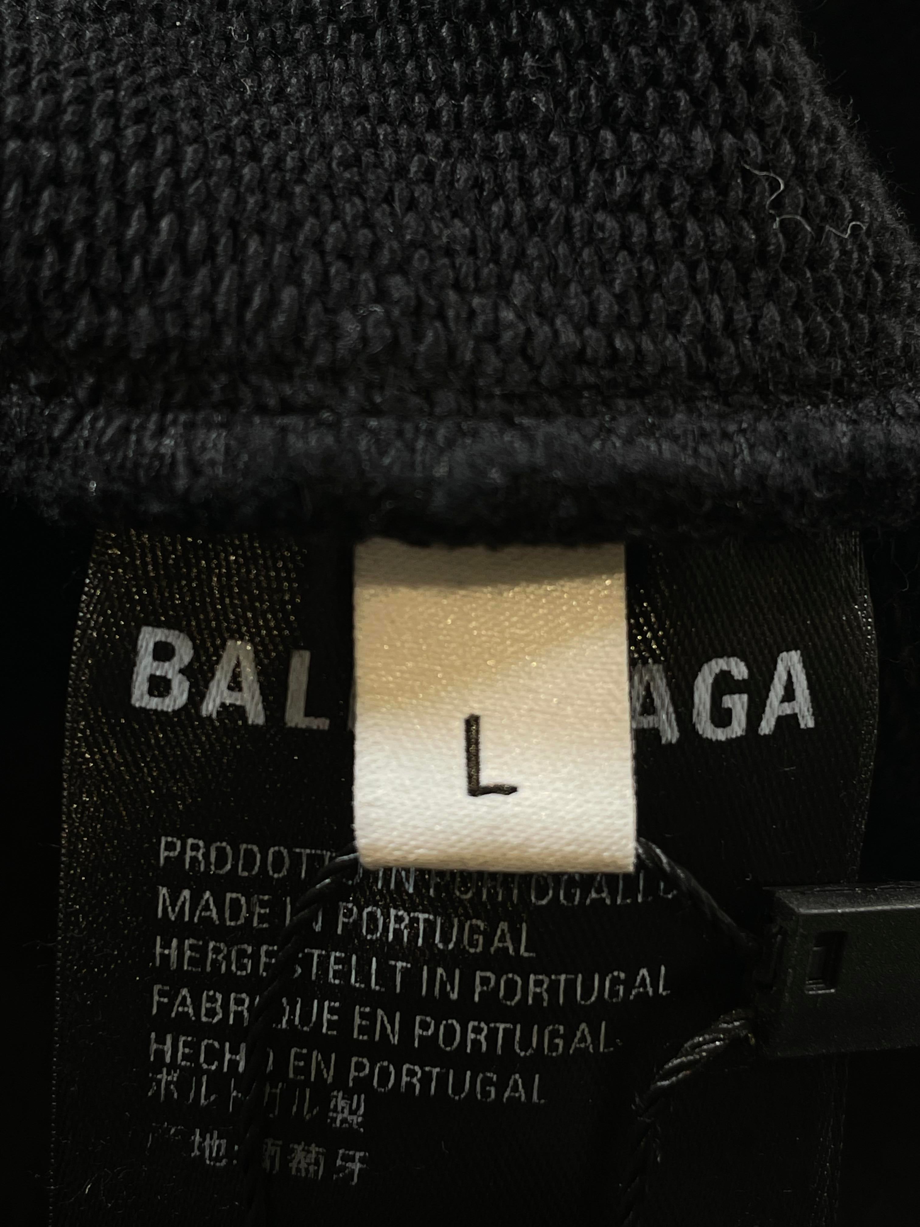 Balenciaga Kid's Black & Red Hoodie