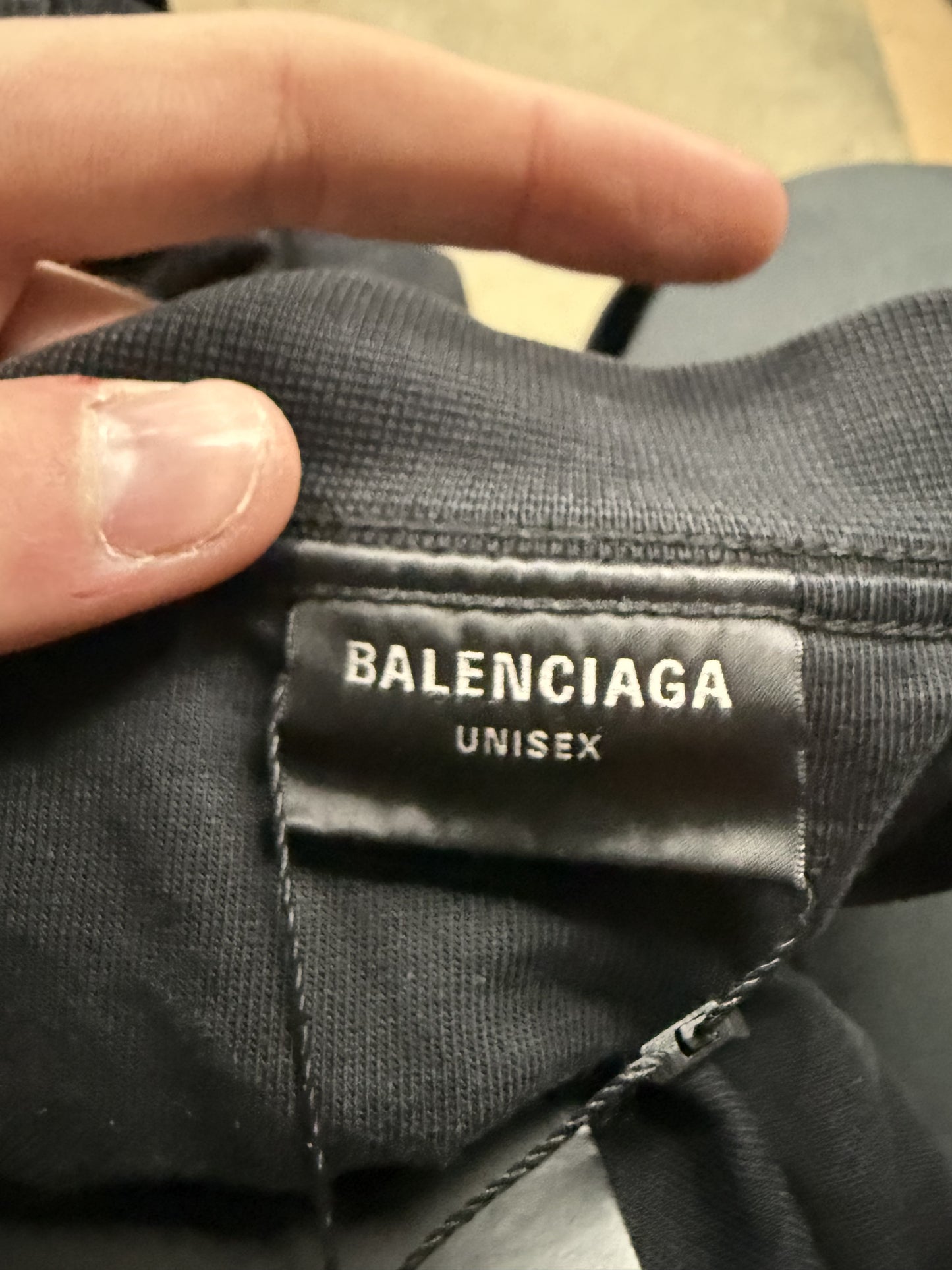 Balenciaga Inside Out Tee Black Used 4 (XL)