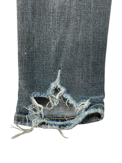 Purple Brand Light Wash Ripped Jeans