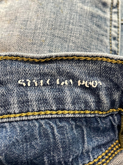 Purple Brand Light Wash Ripped Jeans