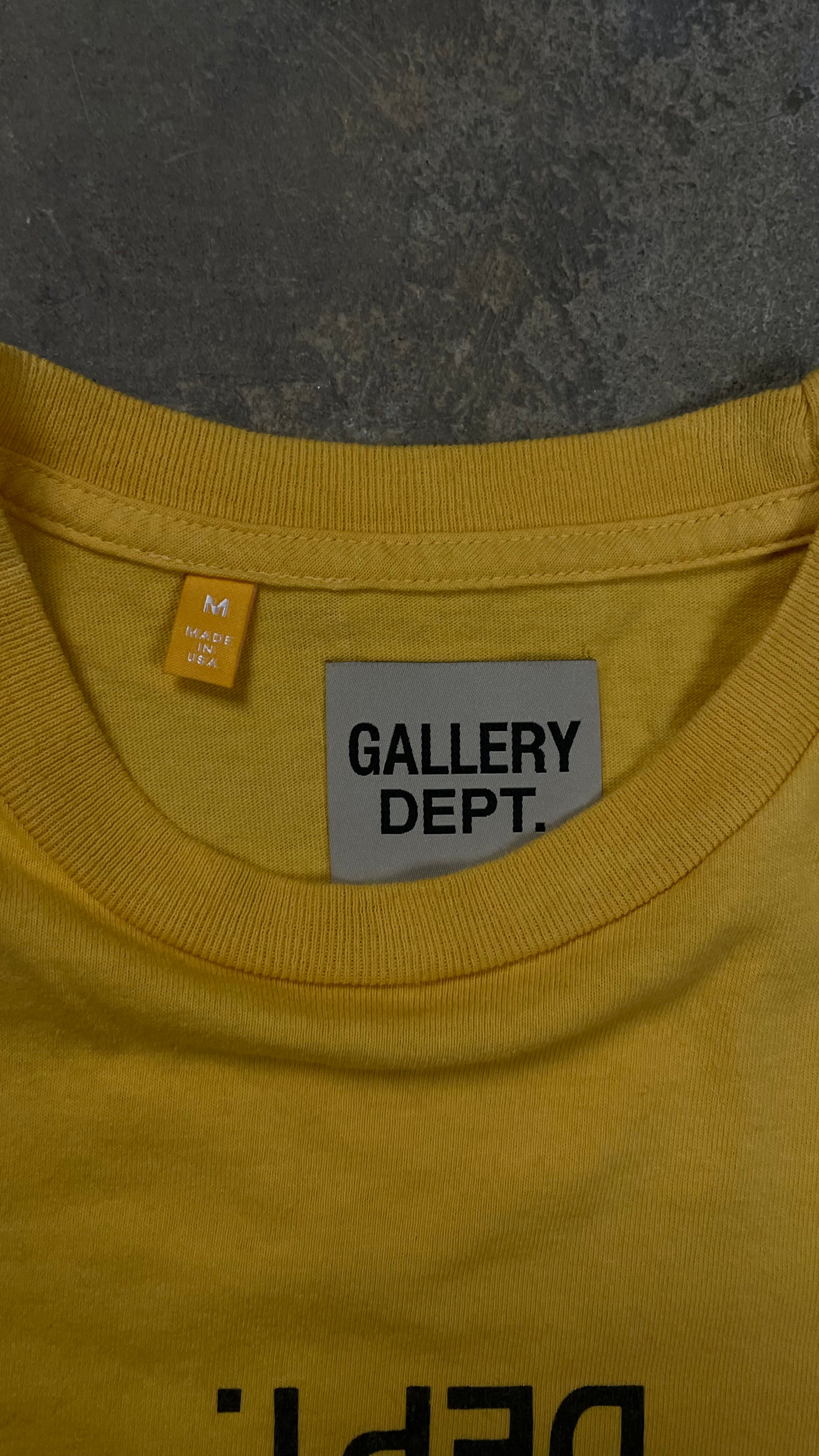 Gallery Dept F Up Yellow Tee New Medium