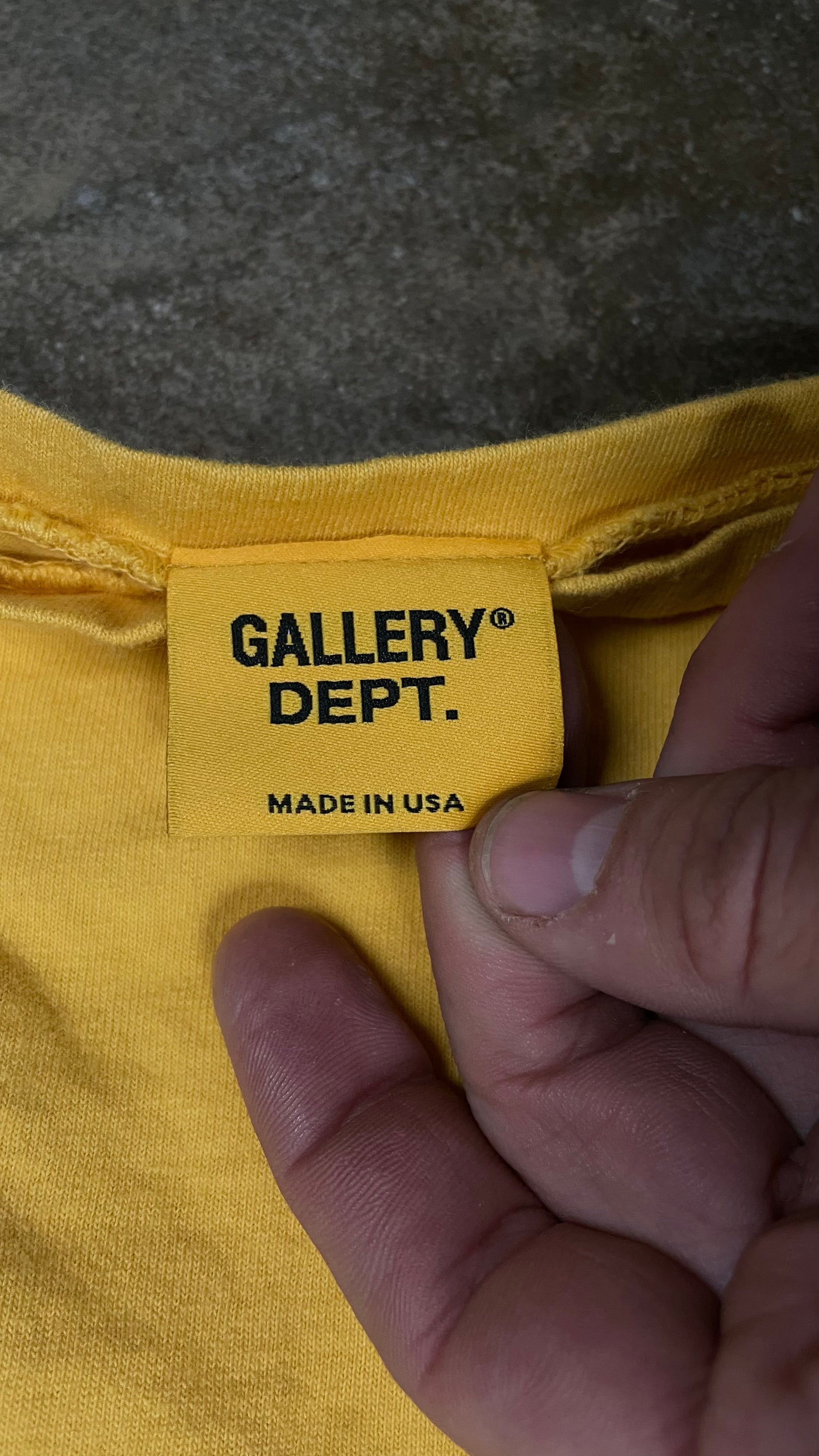 Gallery Dept F Up Yellow Tee New Medium