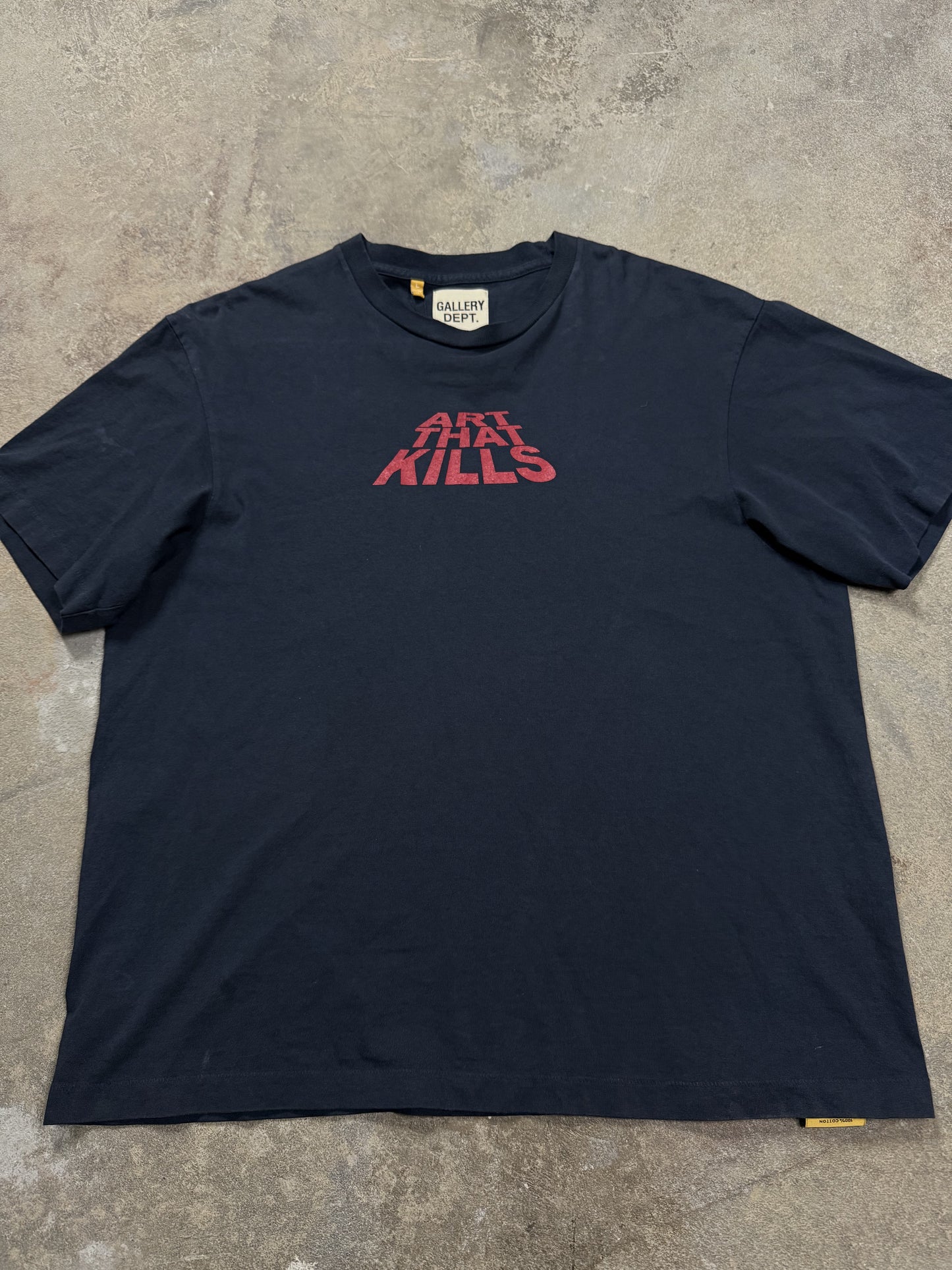 Gallery Dept Tee Navy Red ATK Used Large