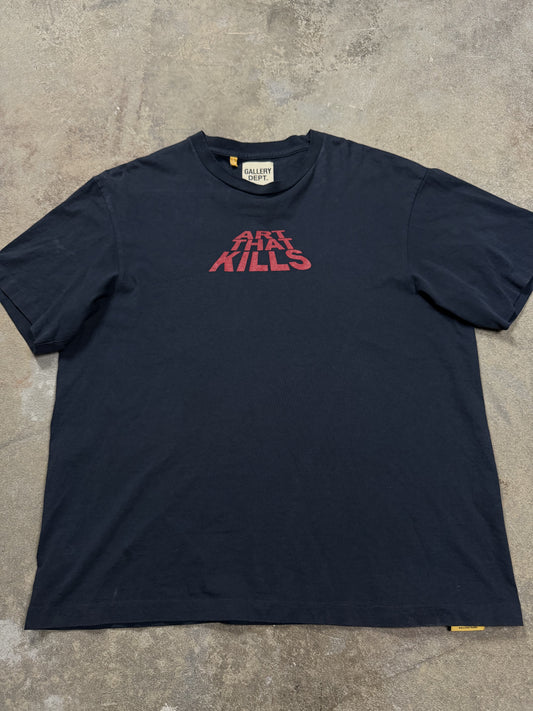 Gallery Dept Tee Navy Red ATK Used Large