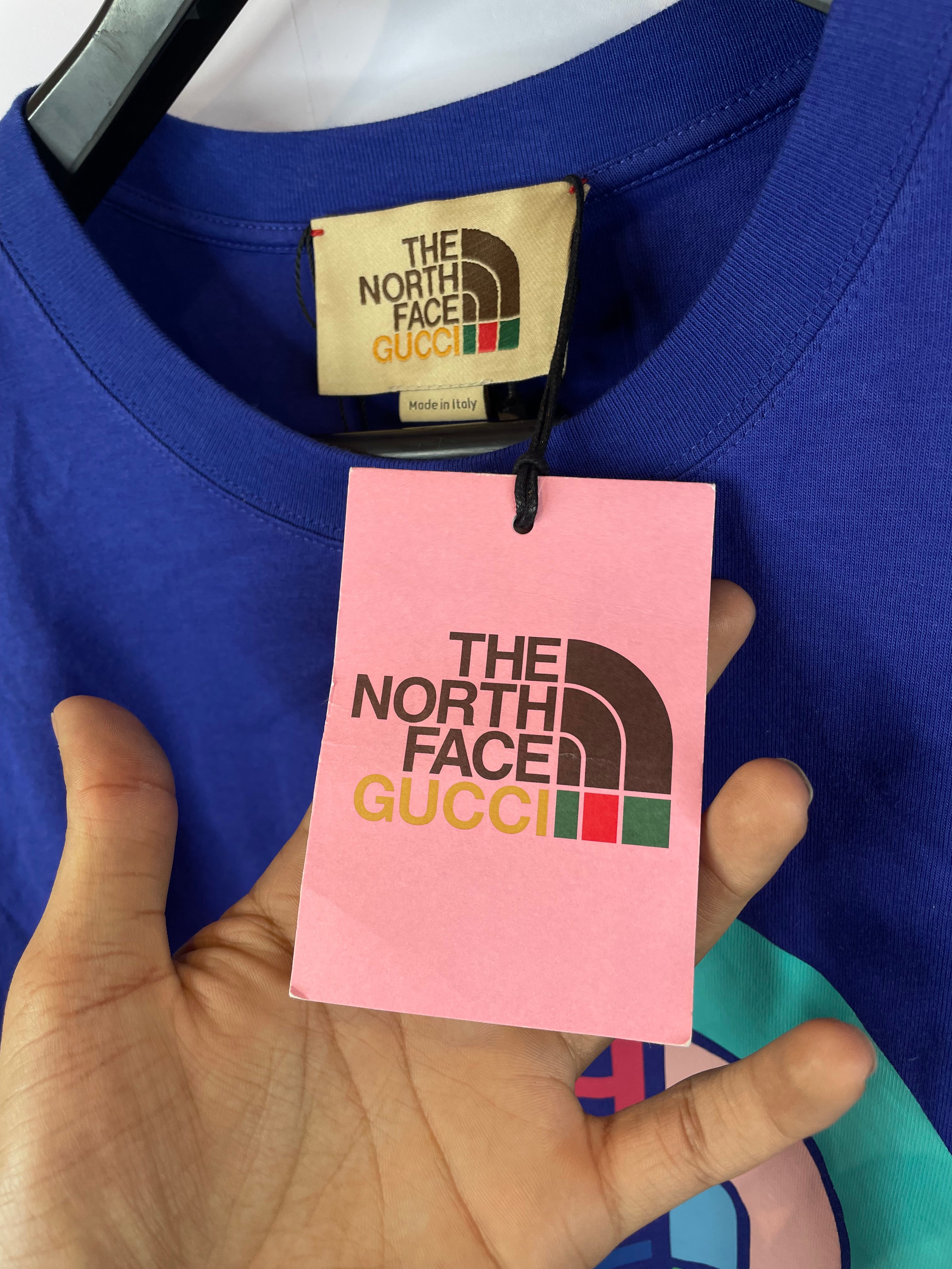 Gucci TNF Tee Purple Multi New With Tags Medium
