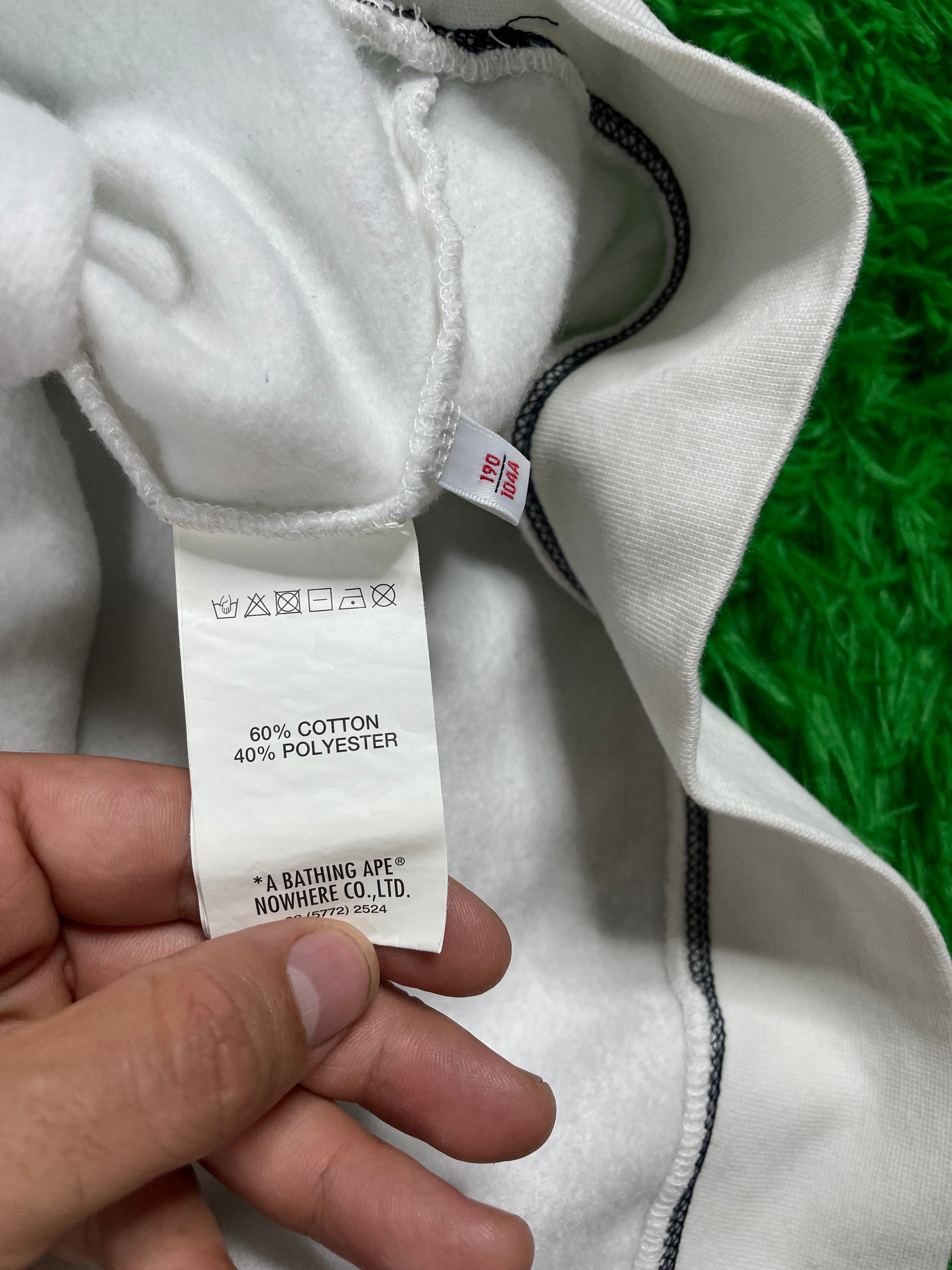 AAPE Hoodie White XXL Used