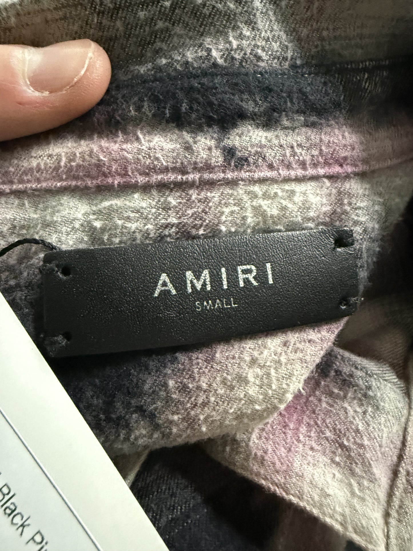 Amiri Flannel Black Pink Used Small