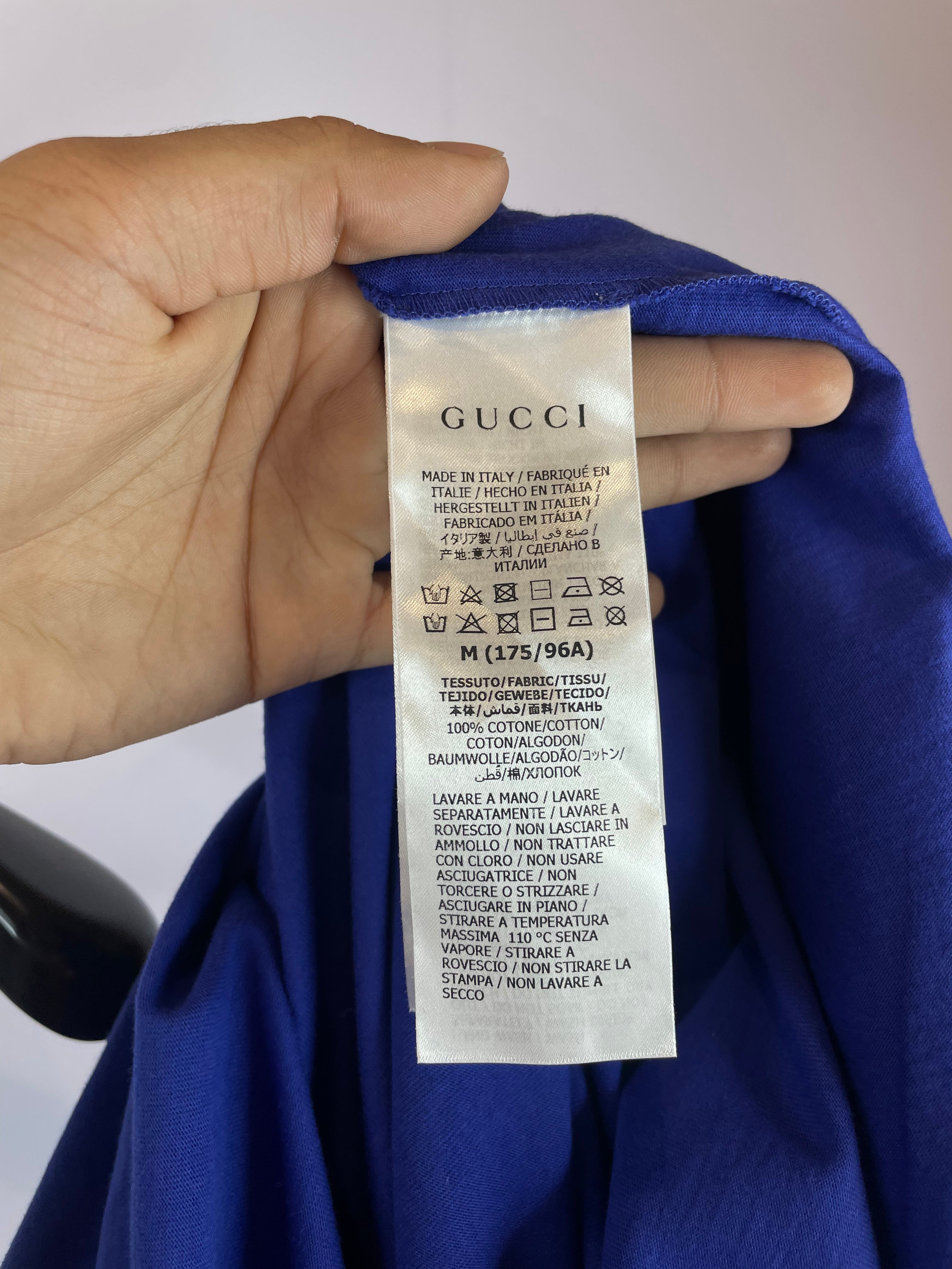 Gucci TNF Tee Purple Multi New With Tags Medium
