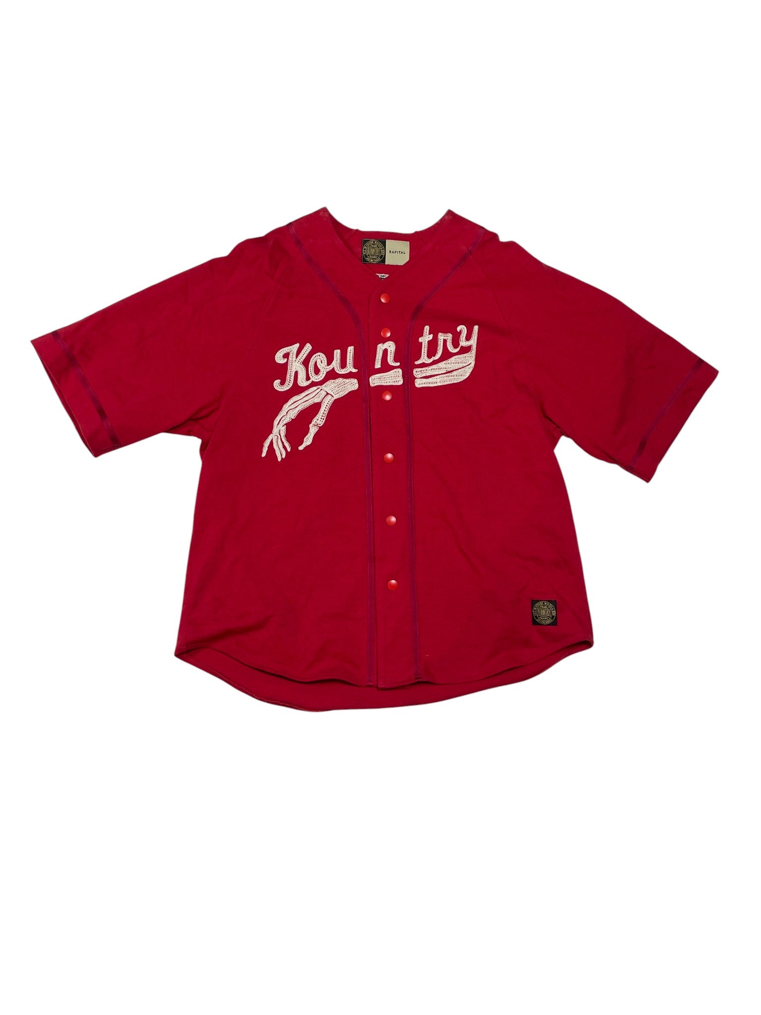 Kapital Kountry Bones Red  Baseball Jersey