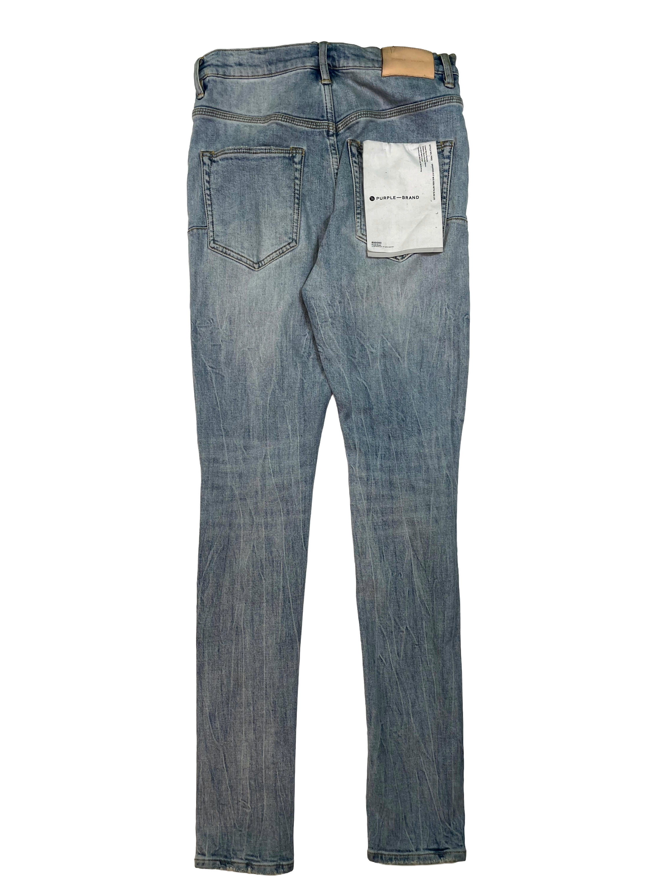 Purple Brand Ripped Light Wash Jeans