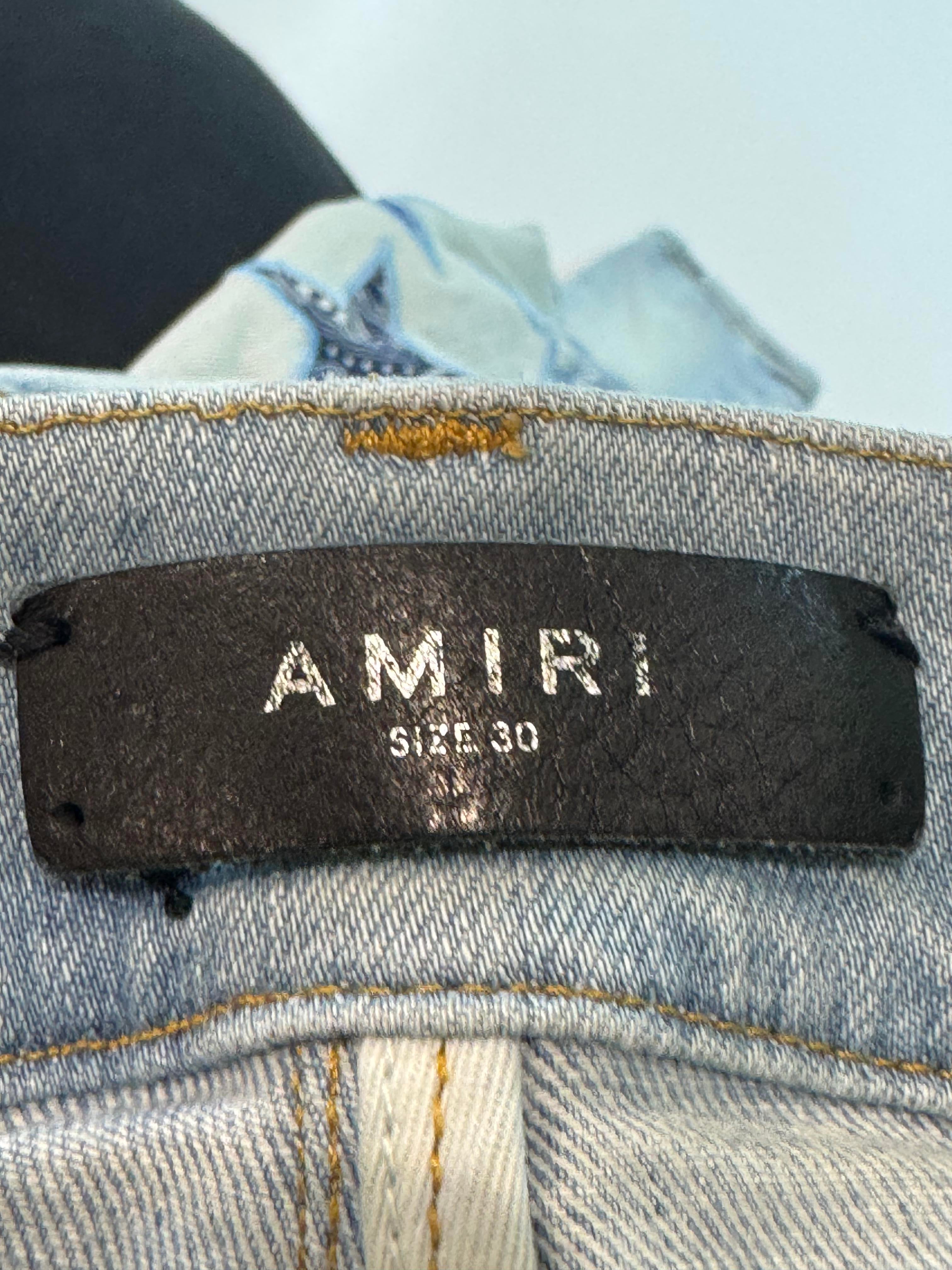 Amiri Light Wash Blue Chemist Jeans