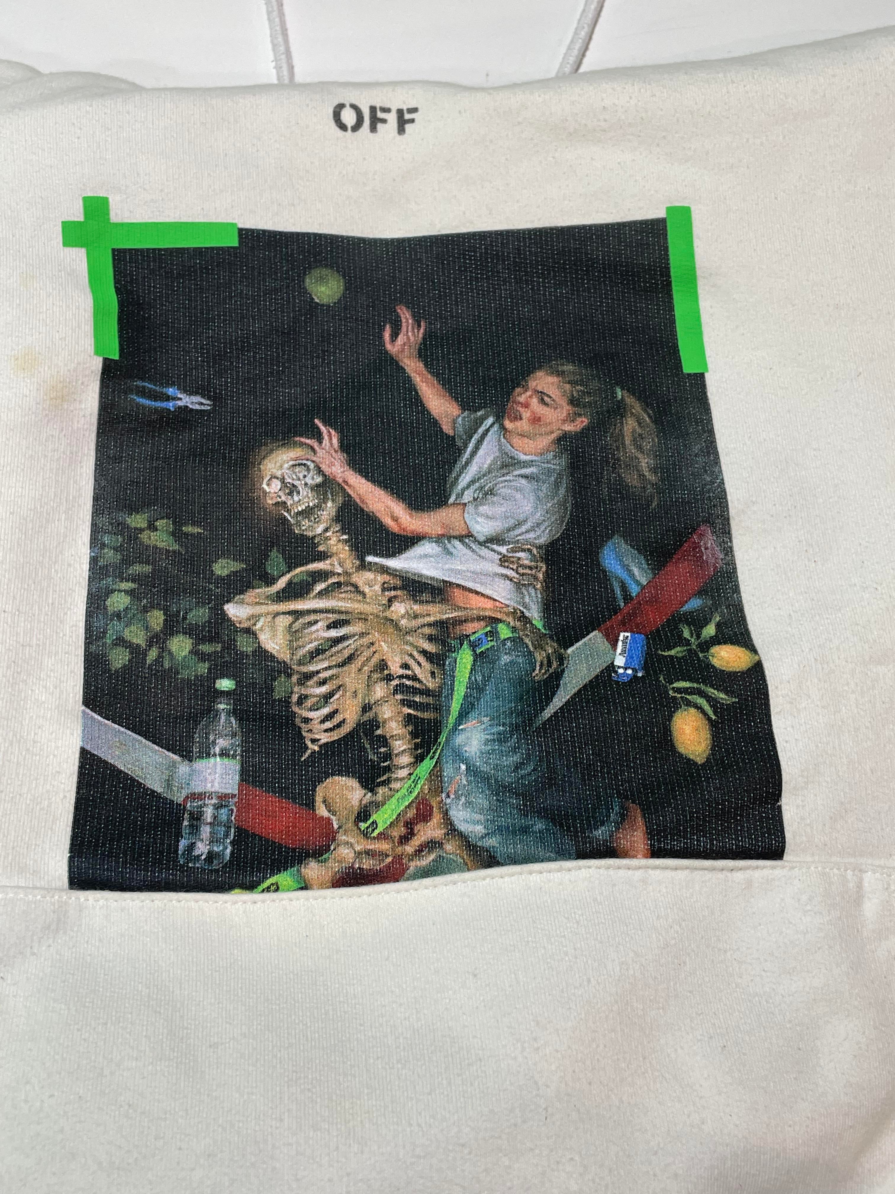 Off-White White Scholar Neon Hoodie