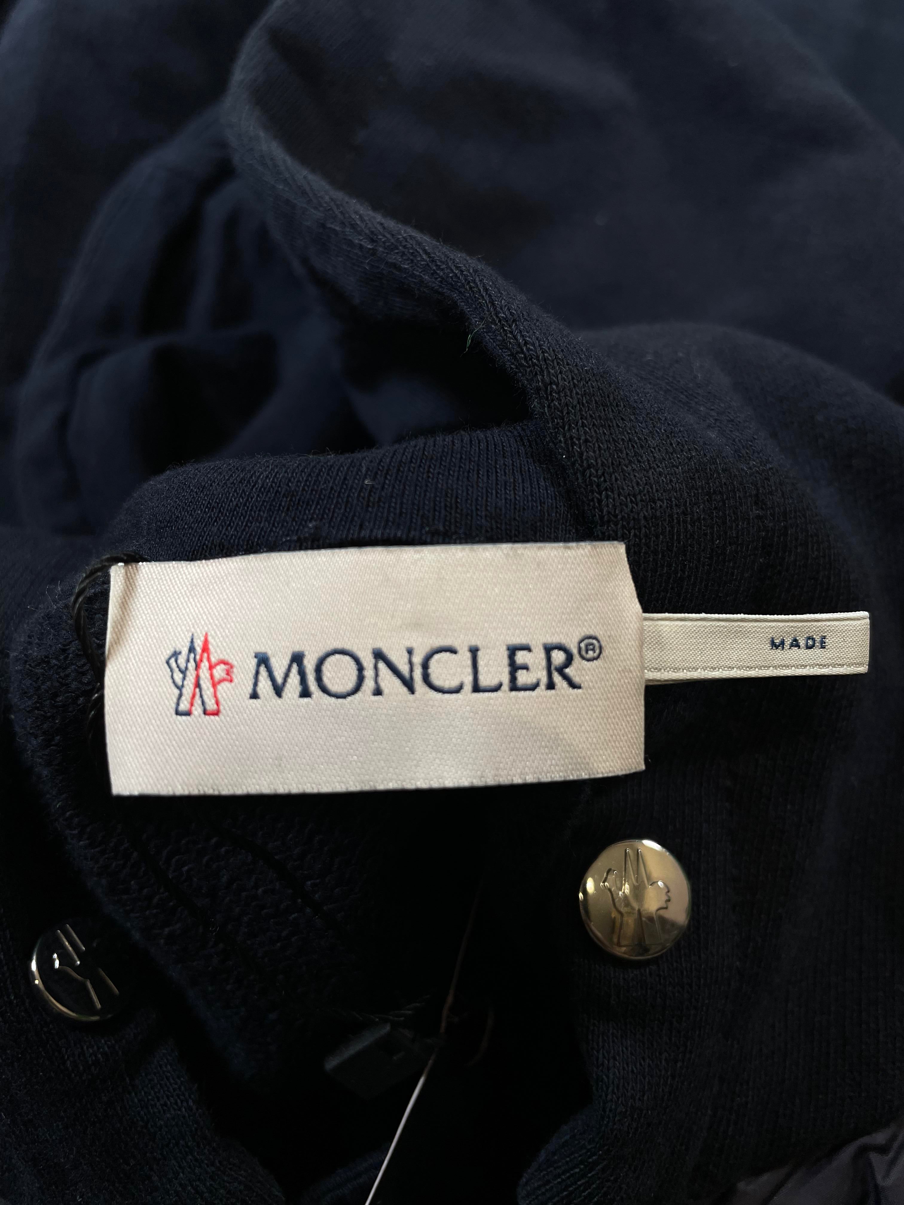 Moncler Navy Kids Zip Up Hoodie