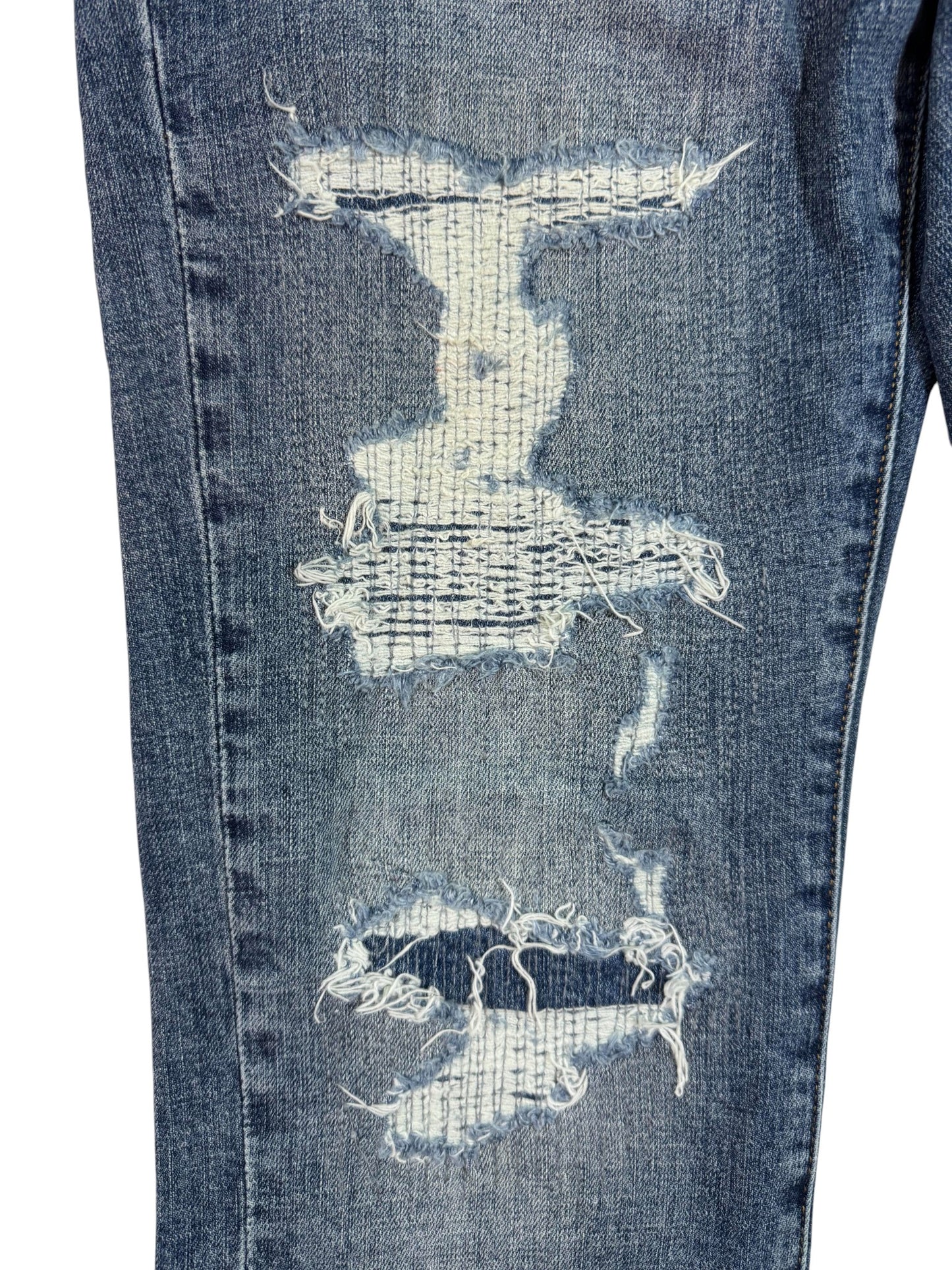Purple Brand Blue Patched Jeans