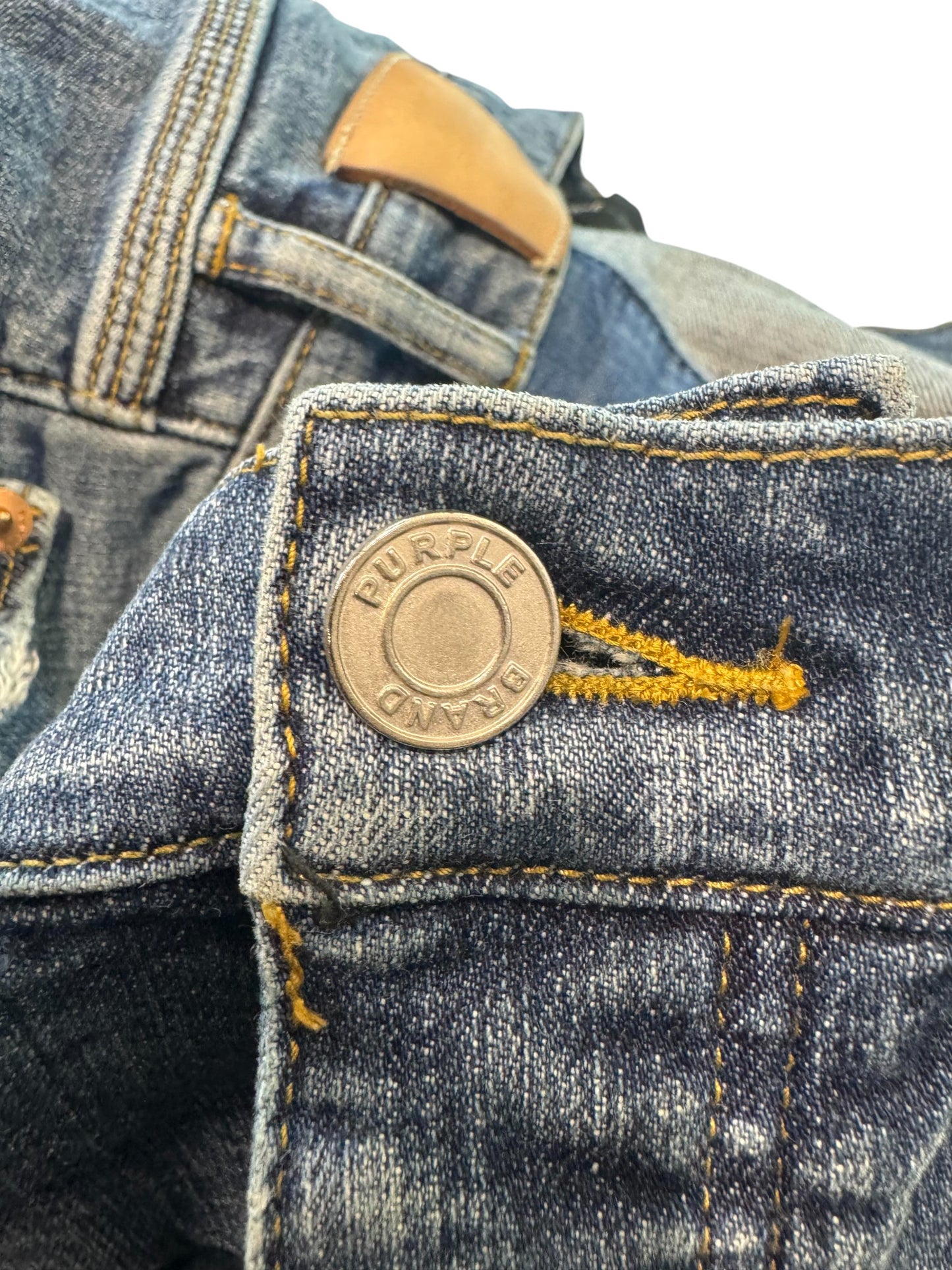 Purple Brand Blue Patched Jeans