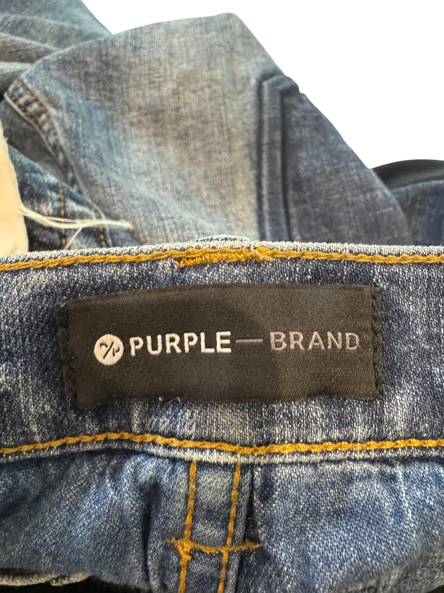 Purple Brand Blue Patched Jeans