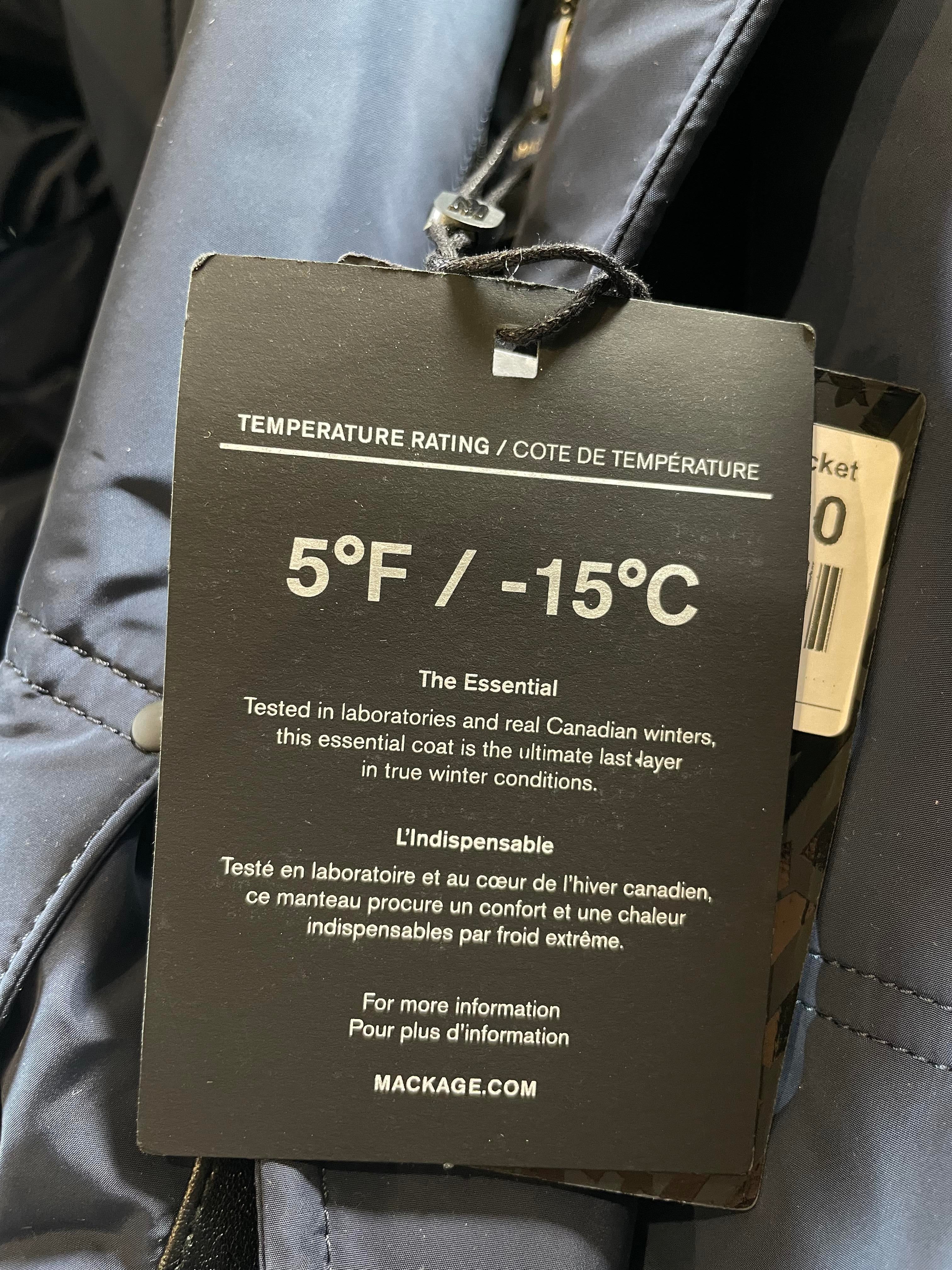 Mackage Viggo Navy Puffer Jacket