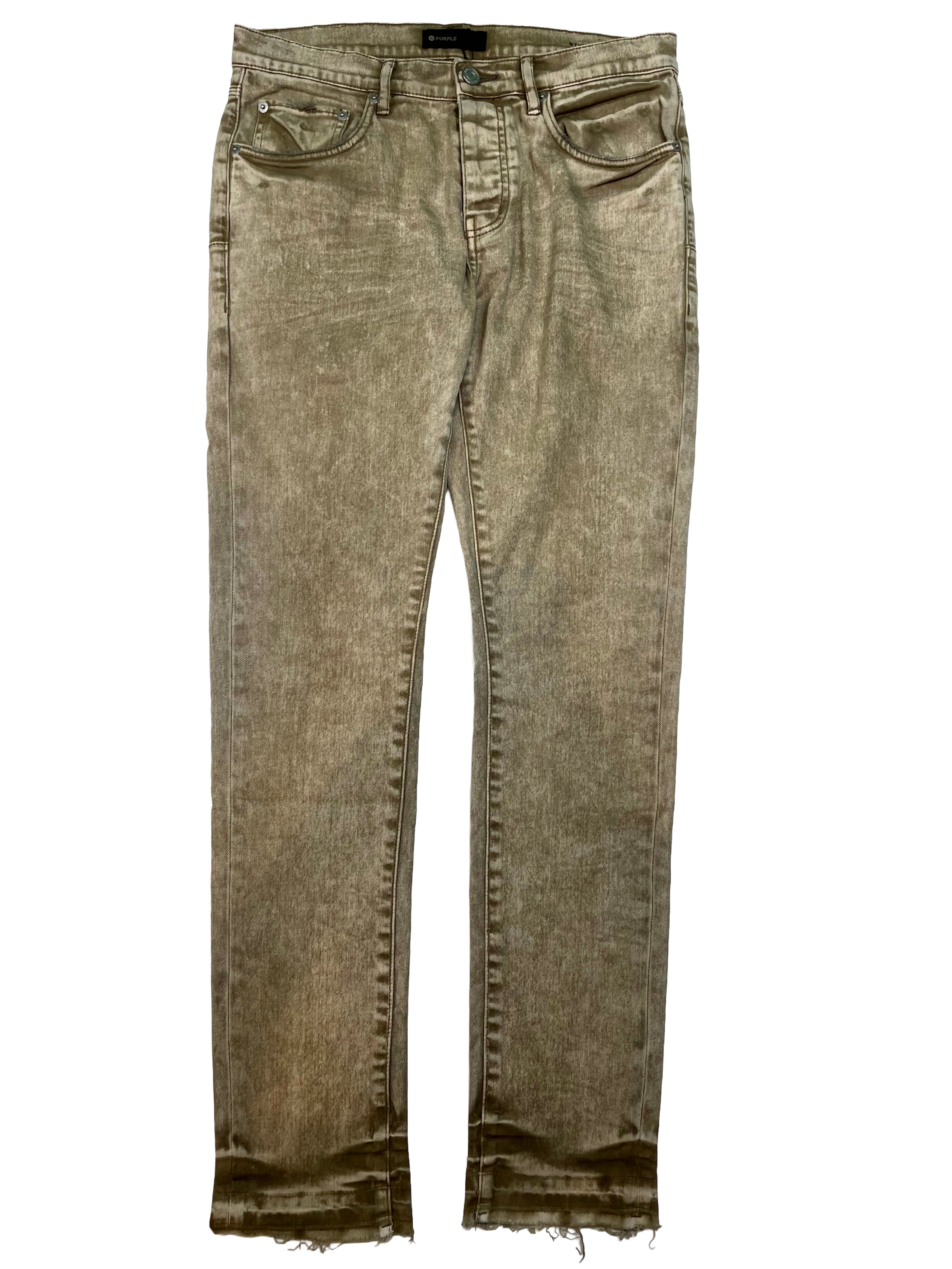 Purple Tan Jeans