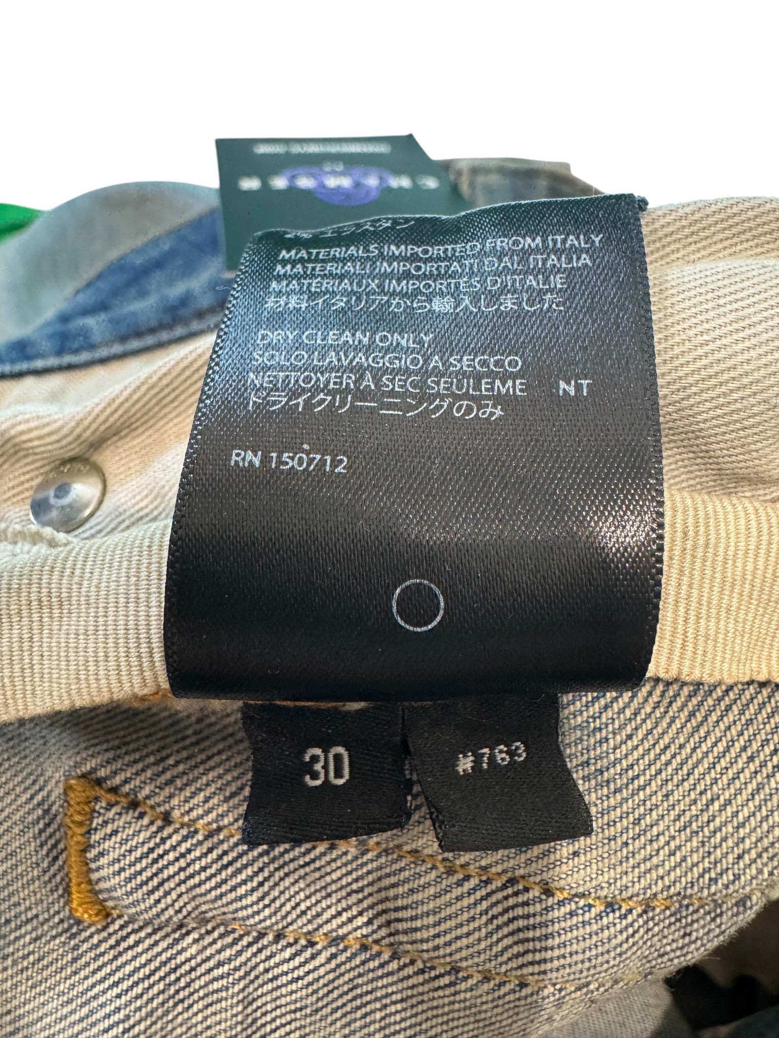 Amiri Light Wash Camo Patchwork Jeans