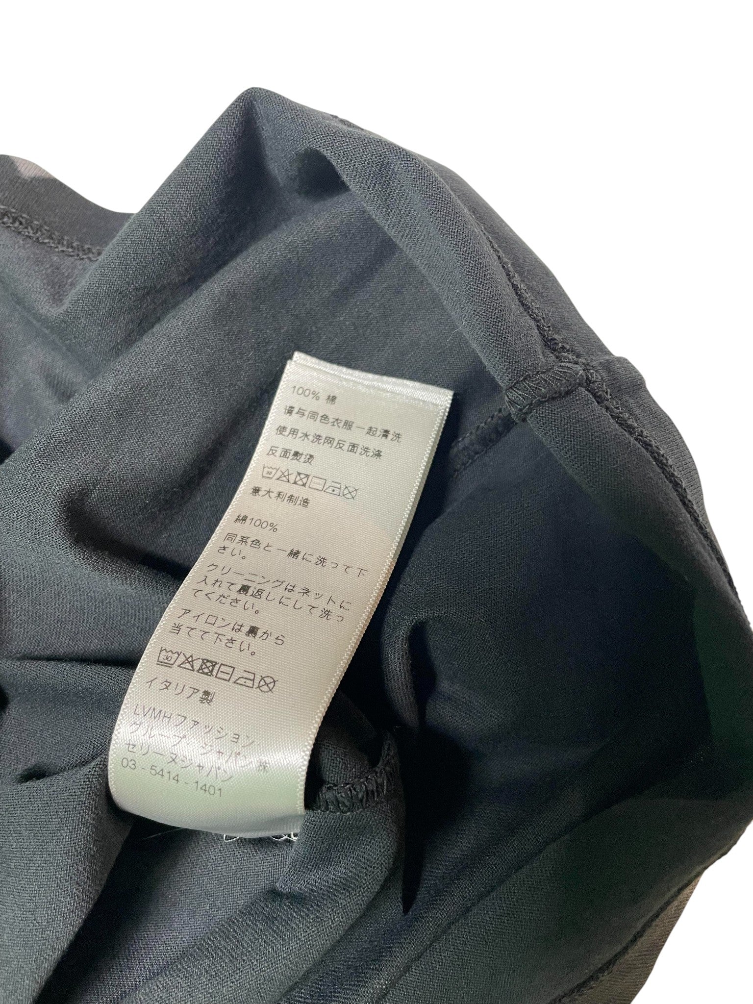 Celine Black White Storm Logo Tee