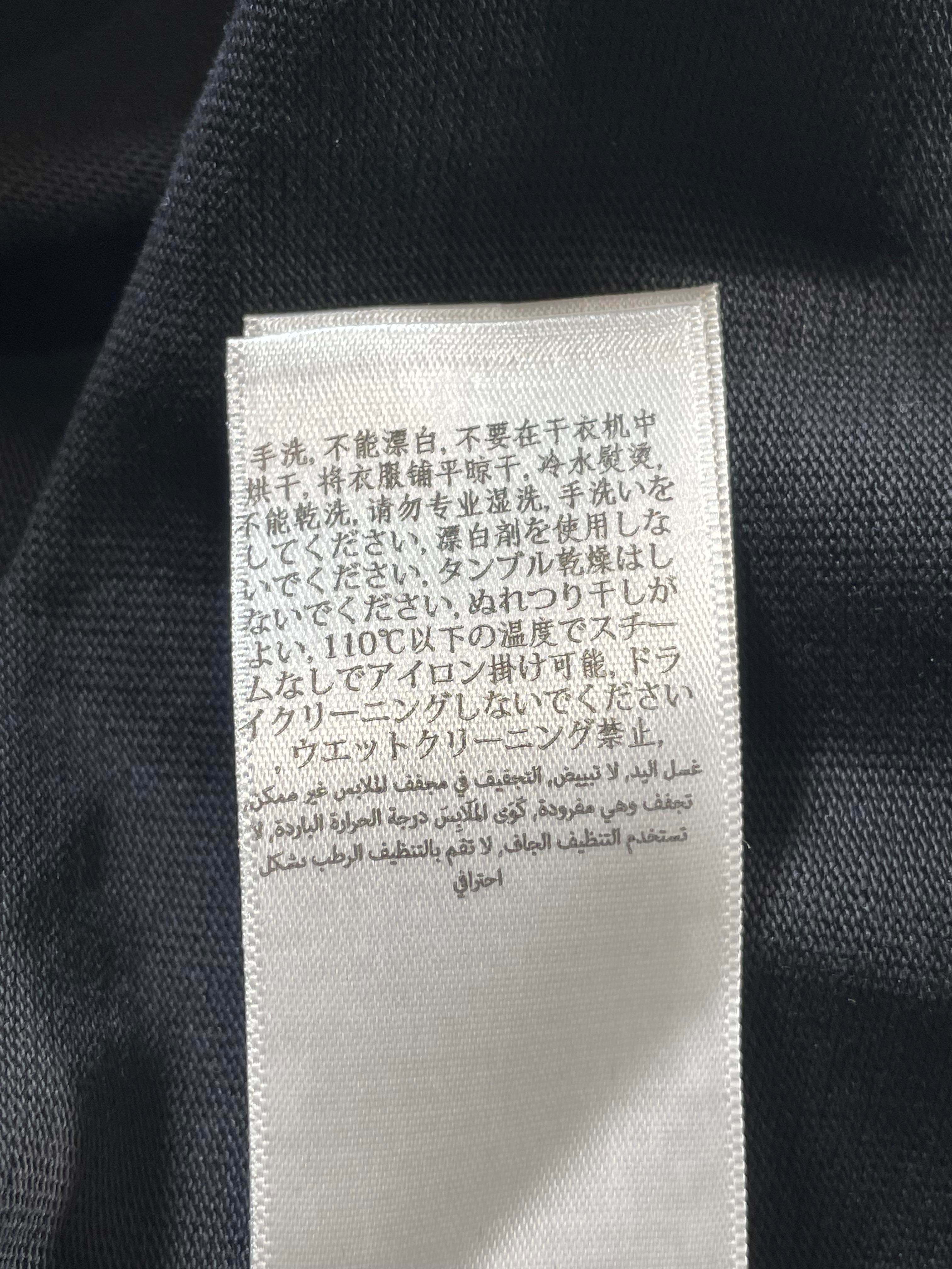 Casablanca Chrome Printed Oversized Black Tee