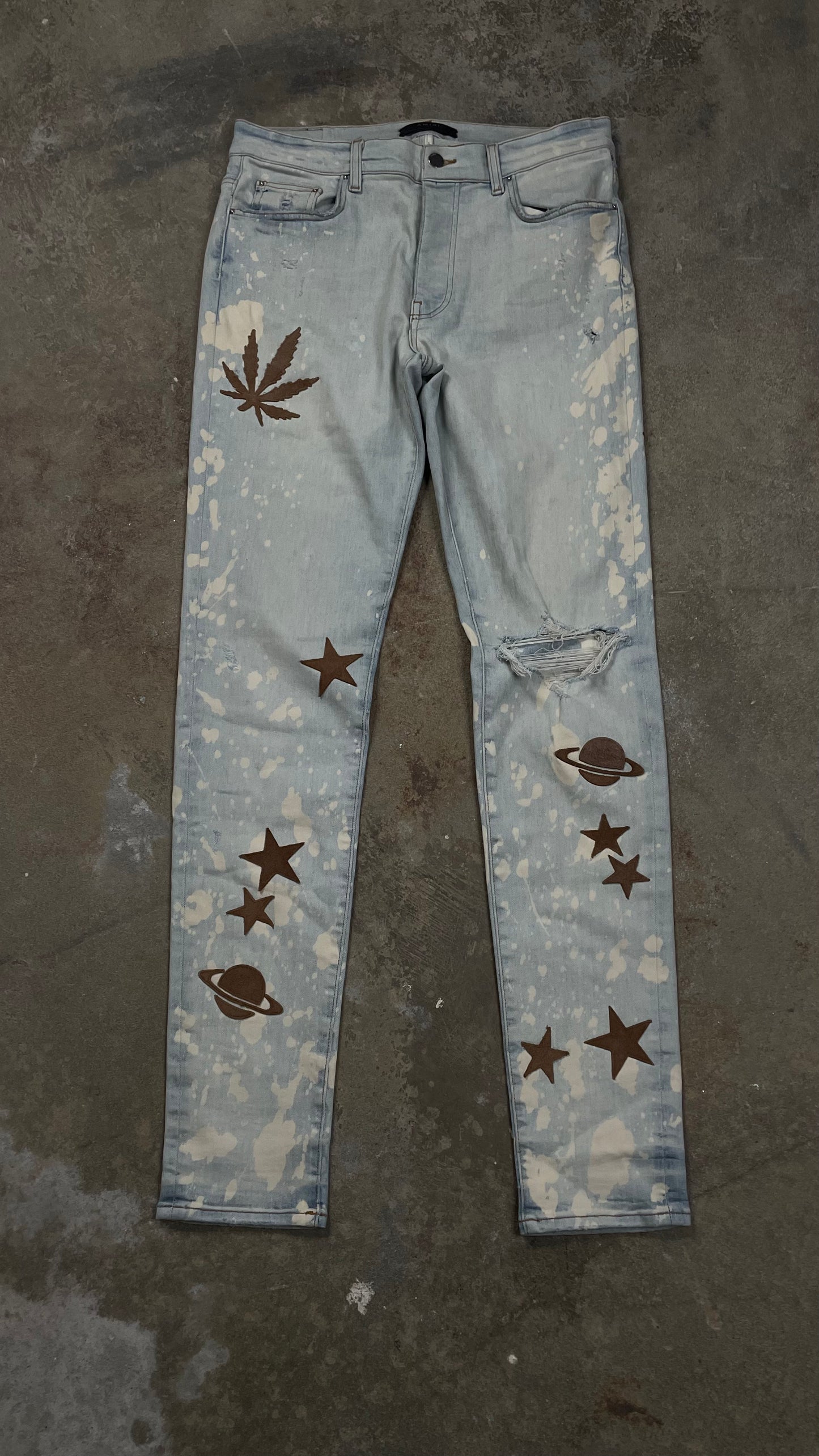 Amiri Jeans Star Bleached Used 34