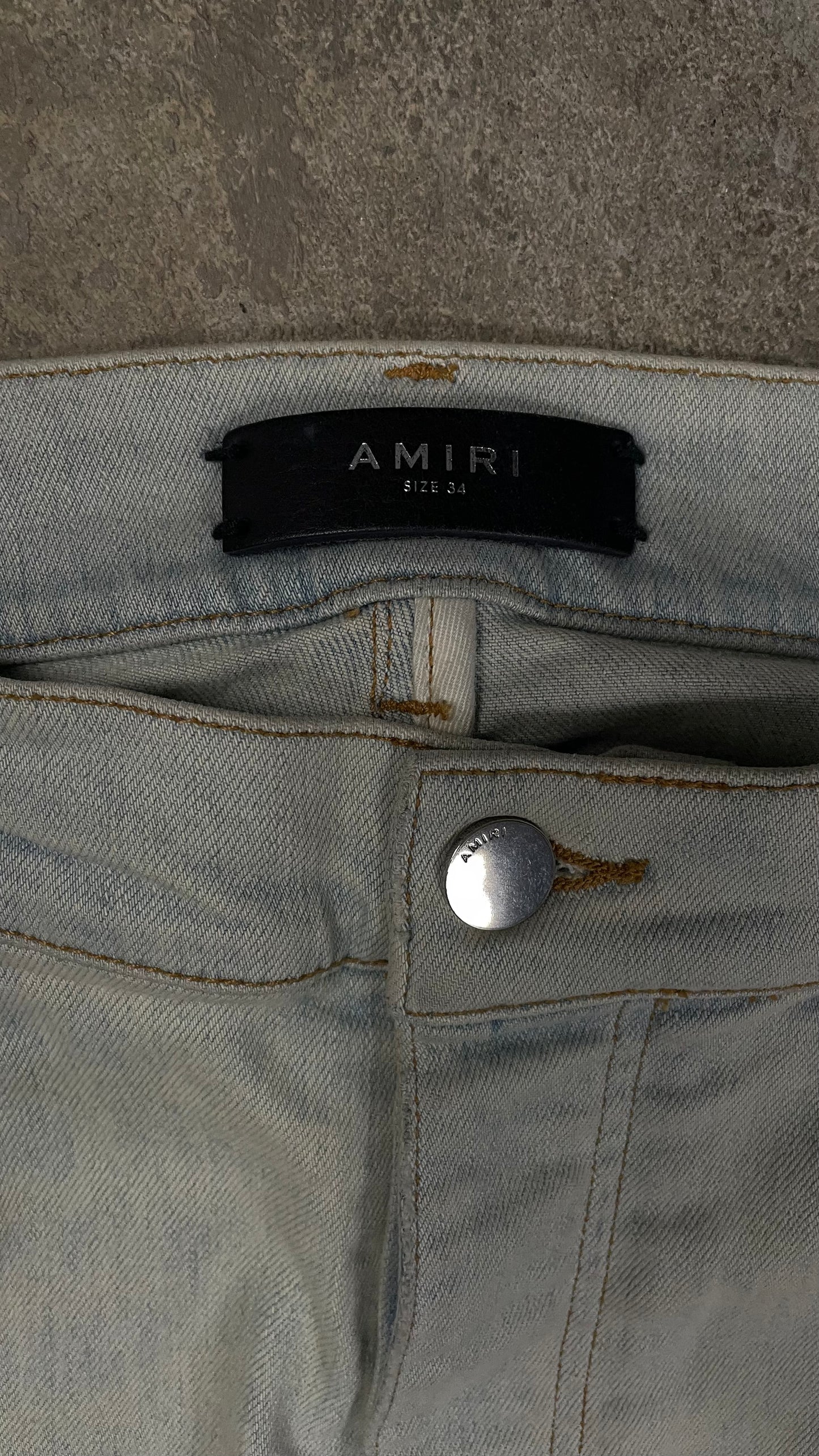 Amiri Jeans Star Bleached Used 34