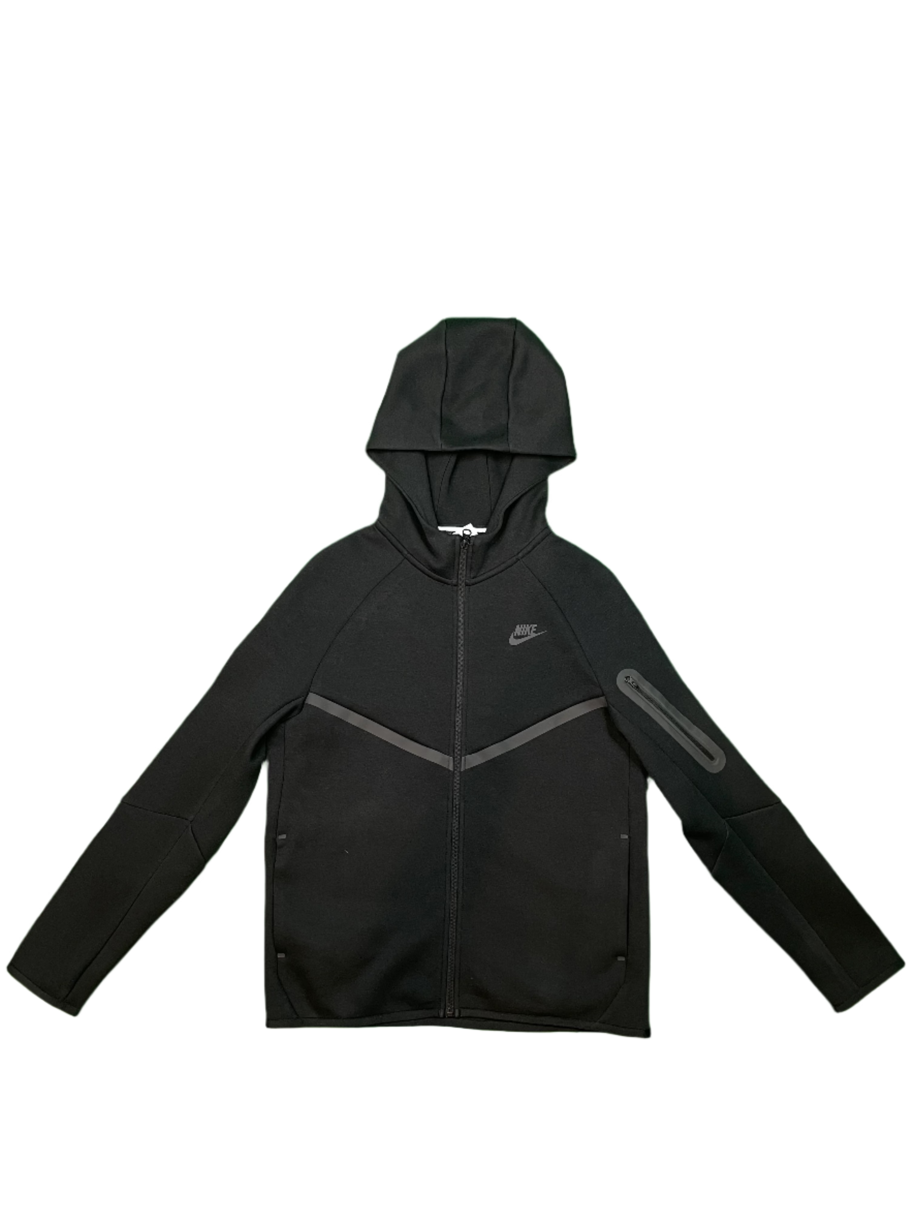 Nike Tech Zip Up Black Hoodie (Kids)