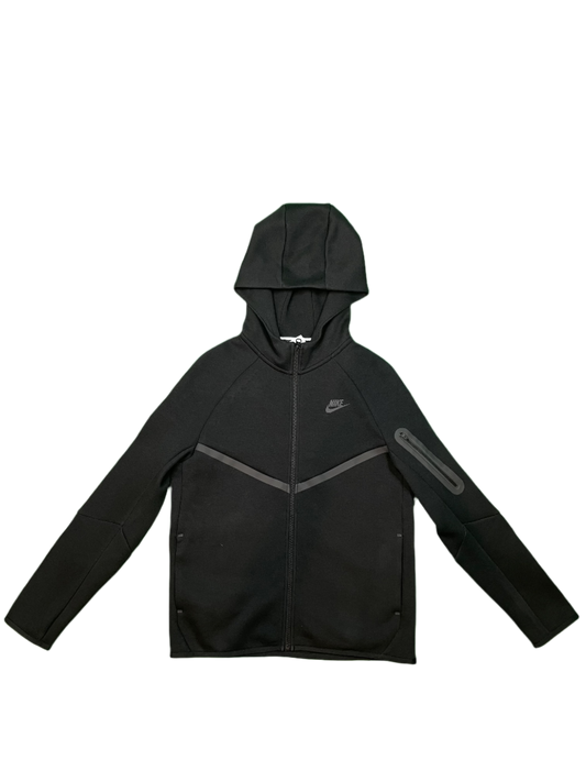 Nike Tech Zip Up Black Hoodie (Kids)