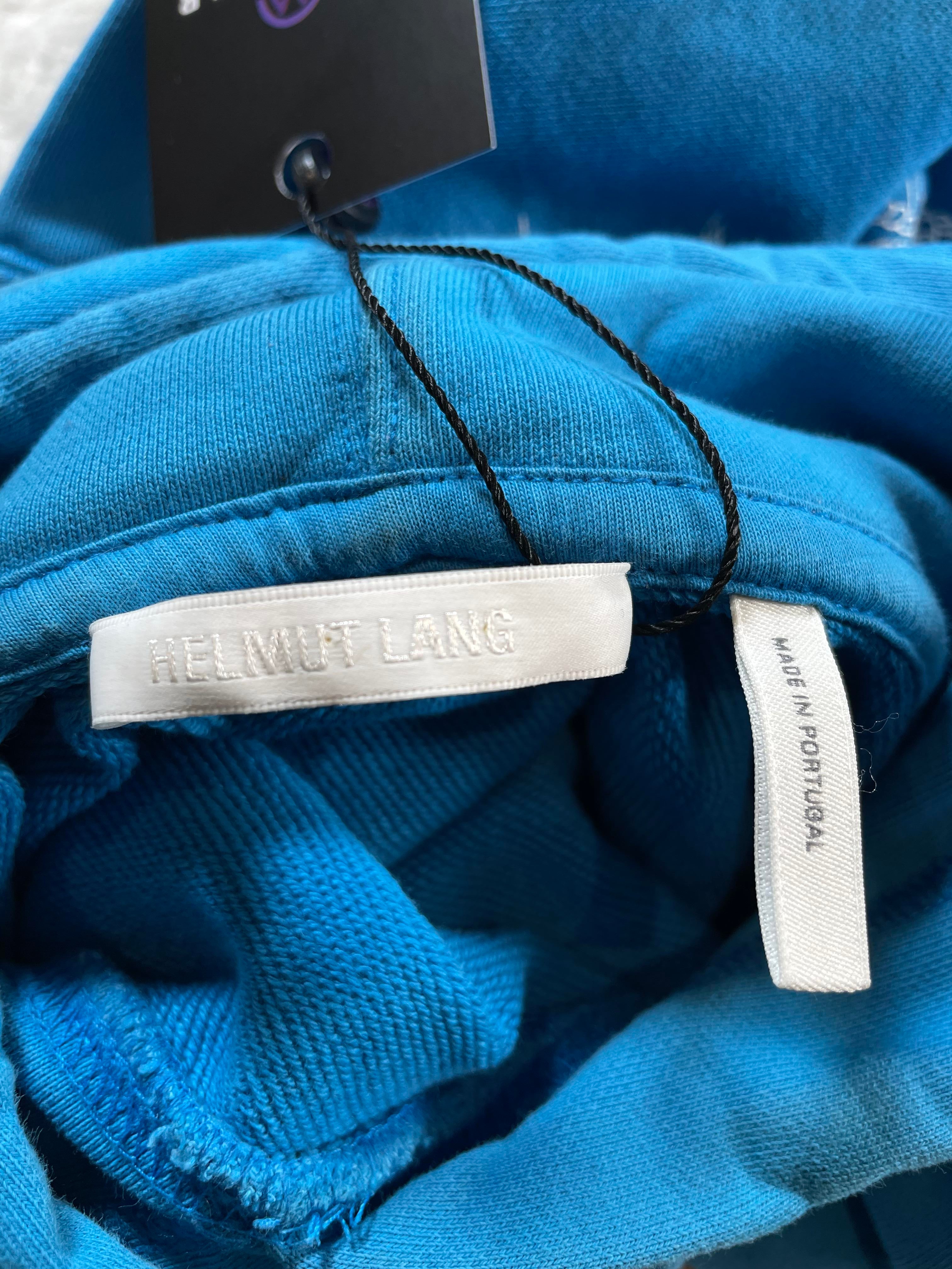 Helmut Lang Lifeguard Blue Hoodie