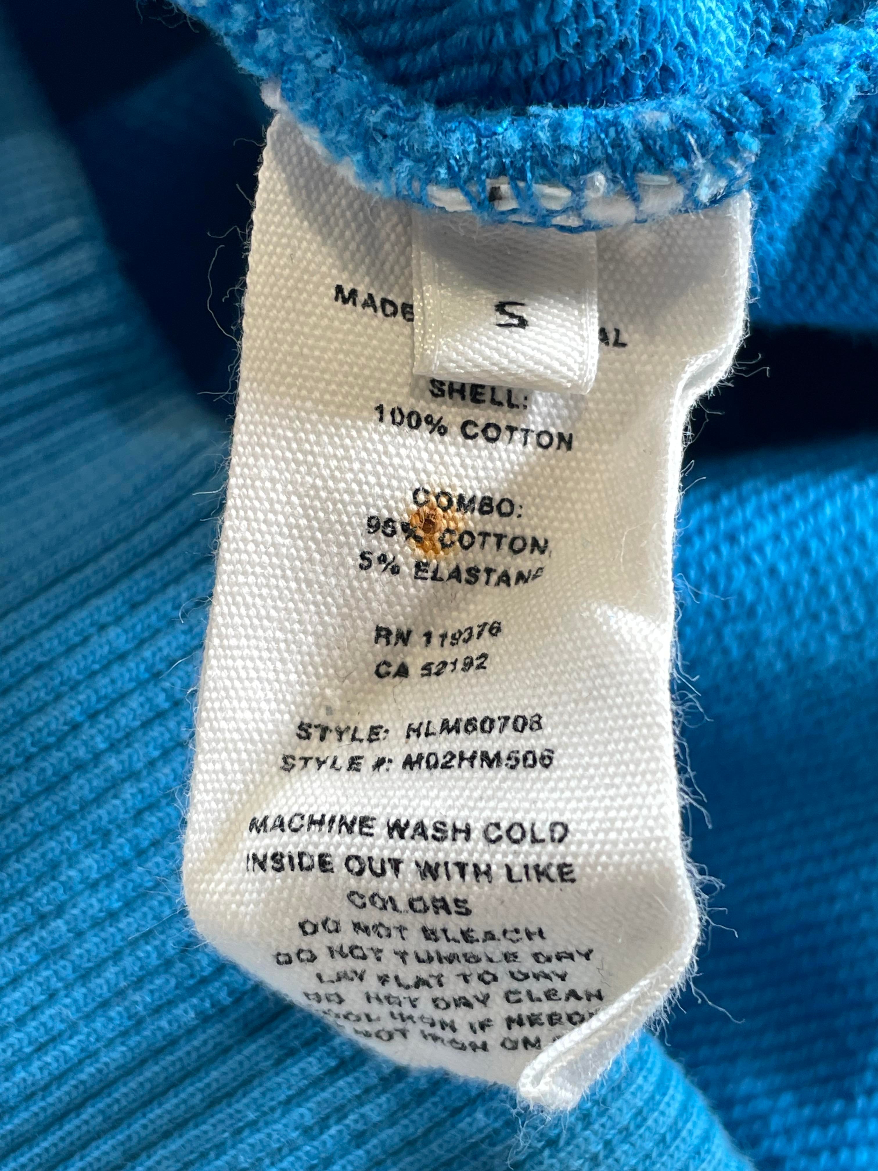 Helmut Lang Lifeguard Blue Hoodie