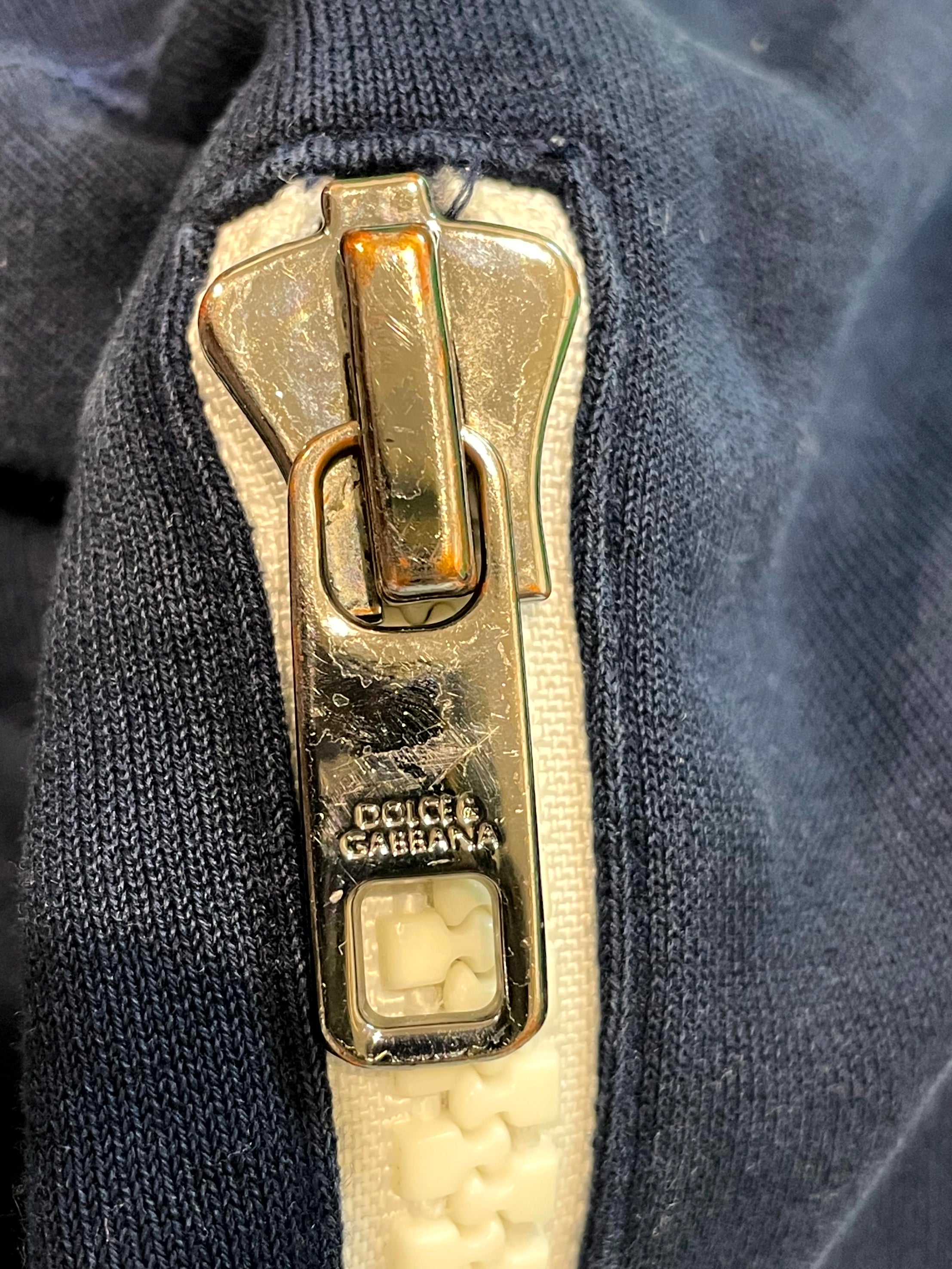 D&G Crown Logo Navy & White Sweats