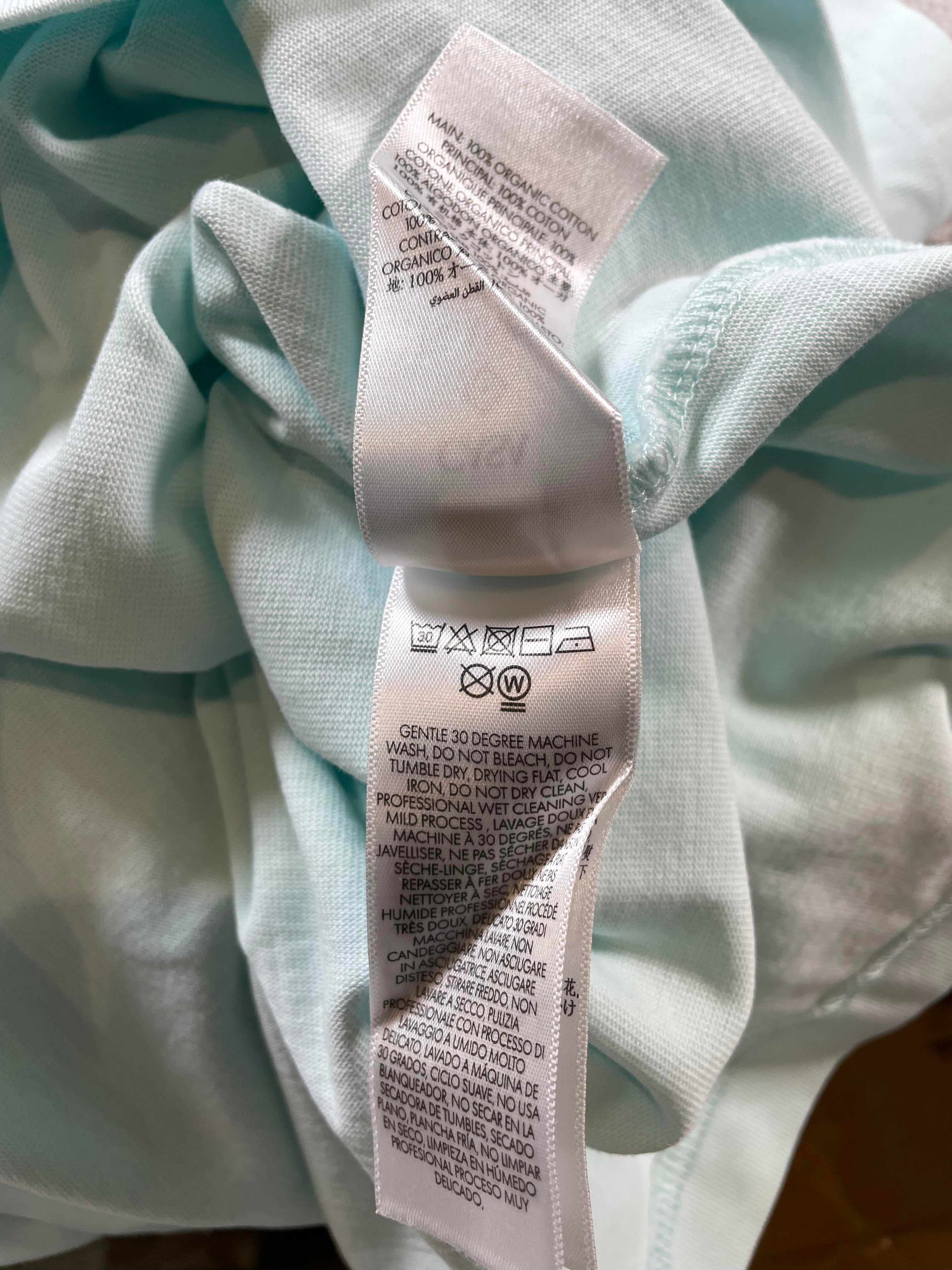 Casablanca 'Blades' Oversized Pale Blue Tee