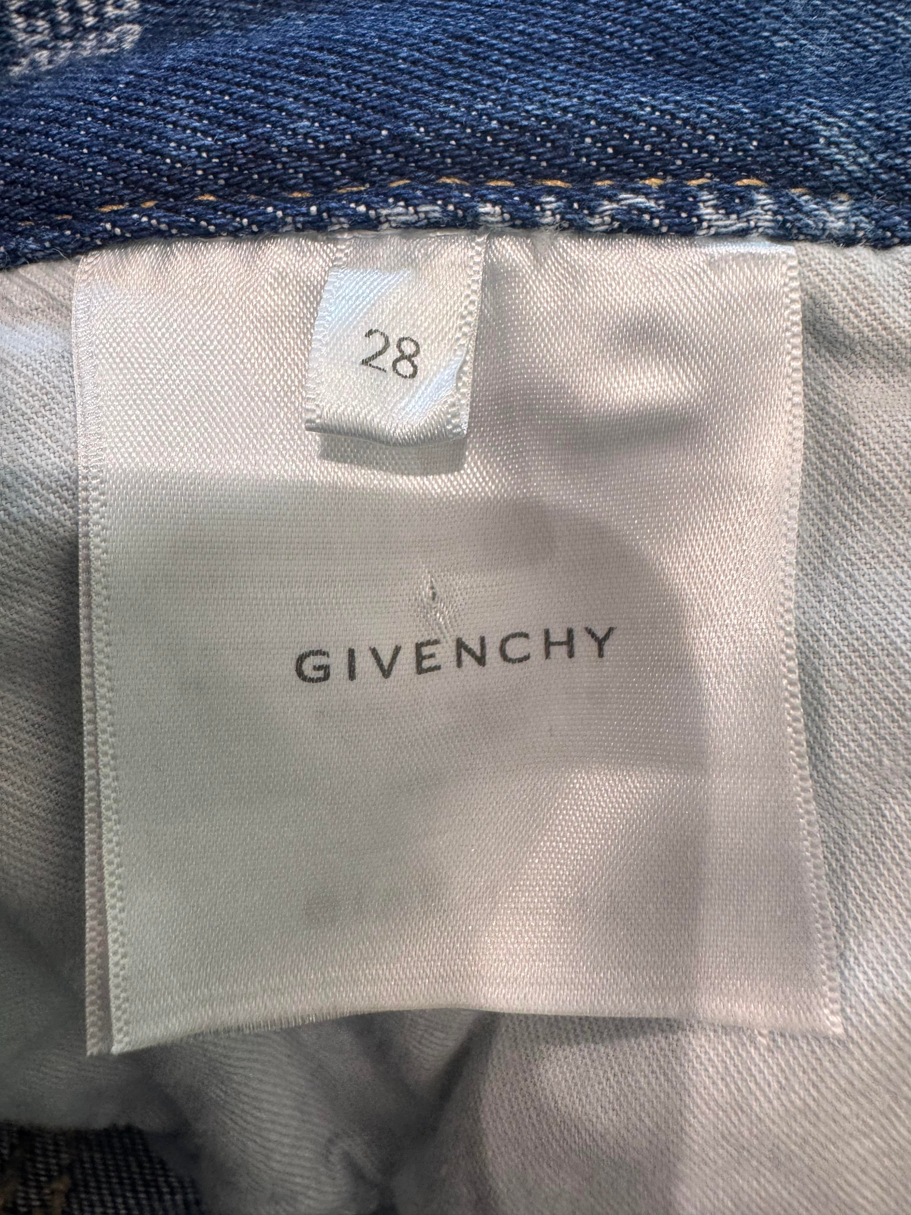 Givenchy Dark Wash Monogram Jeans