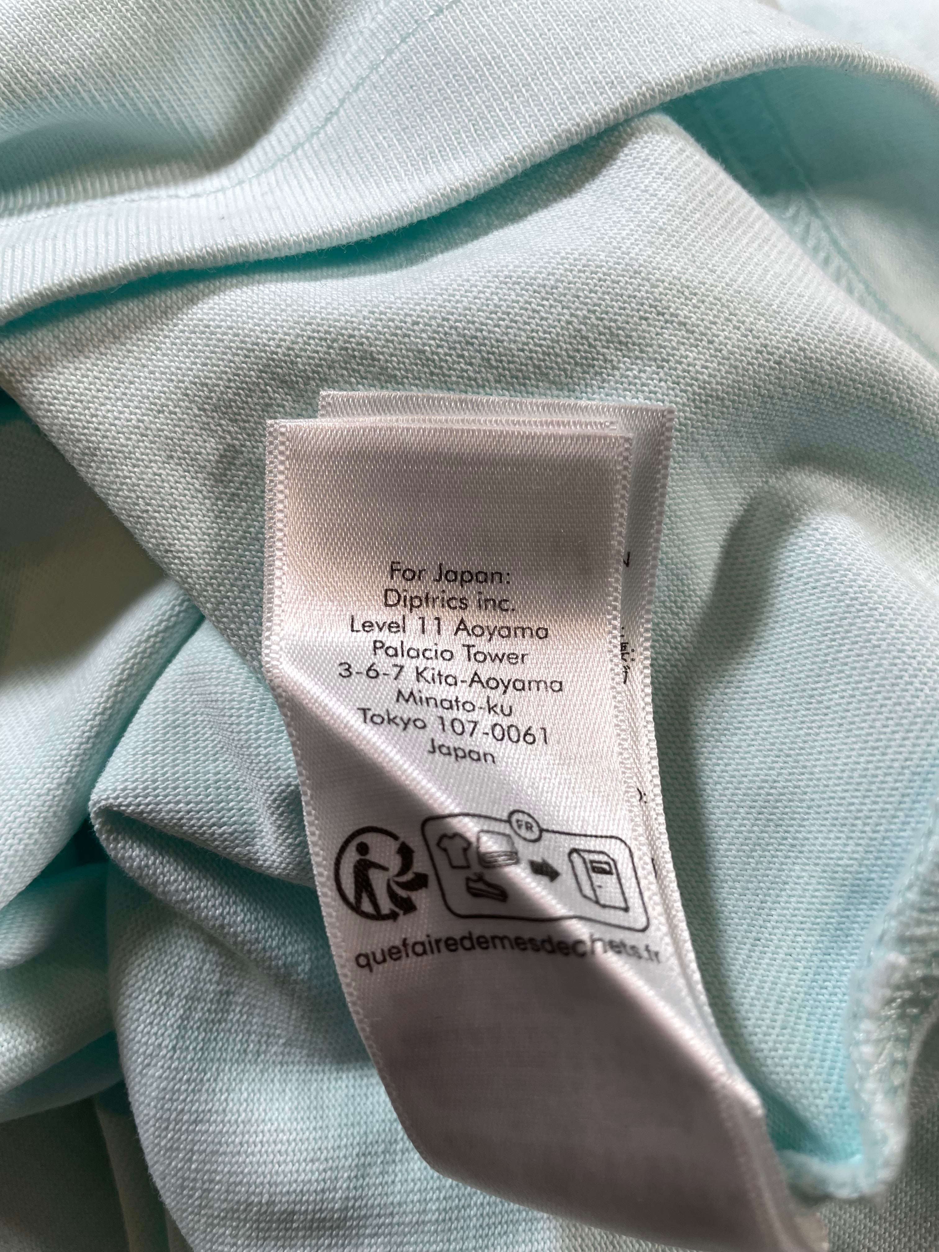 Casablanca 'Blades' Oversized Pale Blue Tee