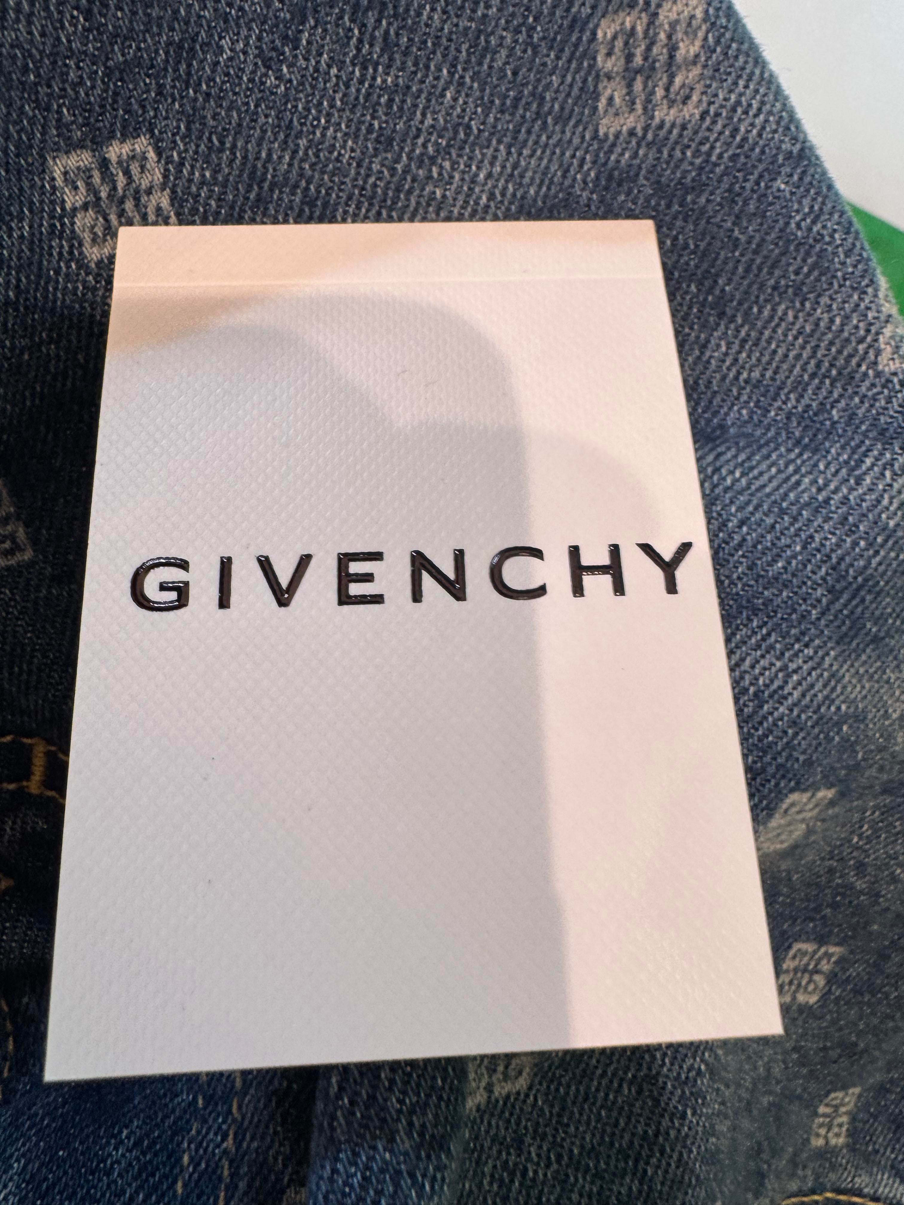 Givenchy Dark Wash Monogram Jeans