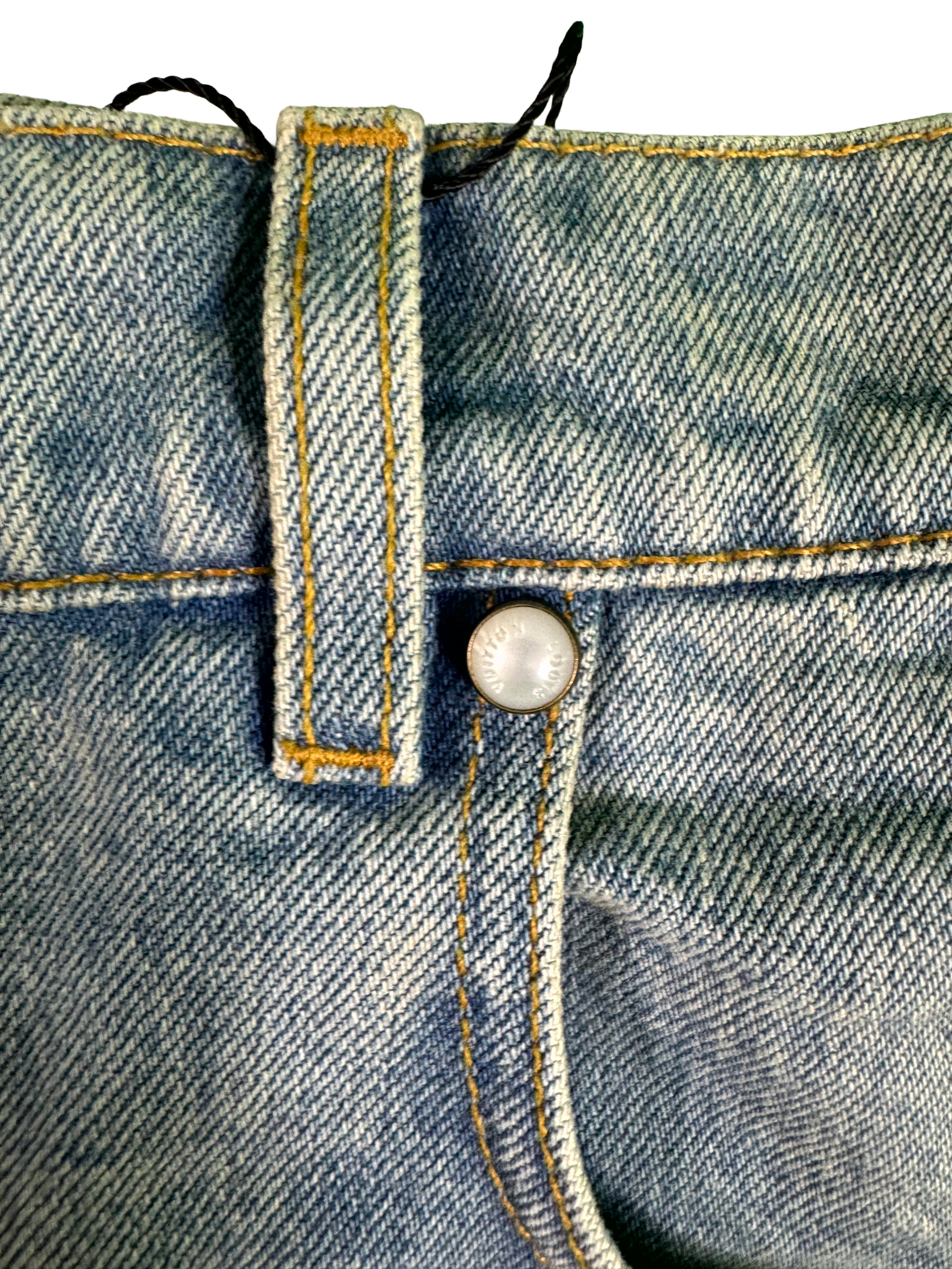 Louis Vuitton Pharell Wide Leg Denim Light Wash Jeans