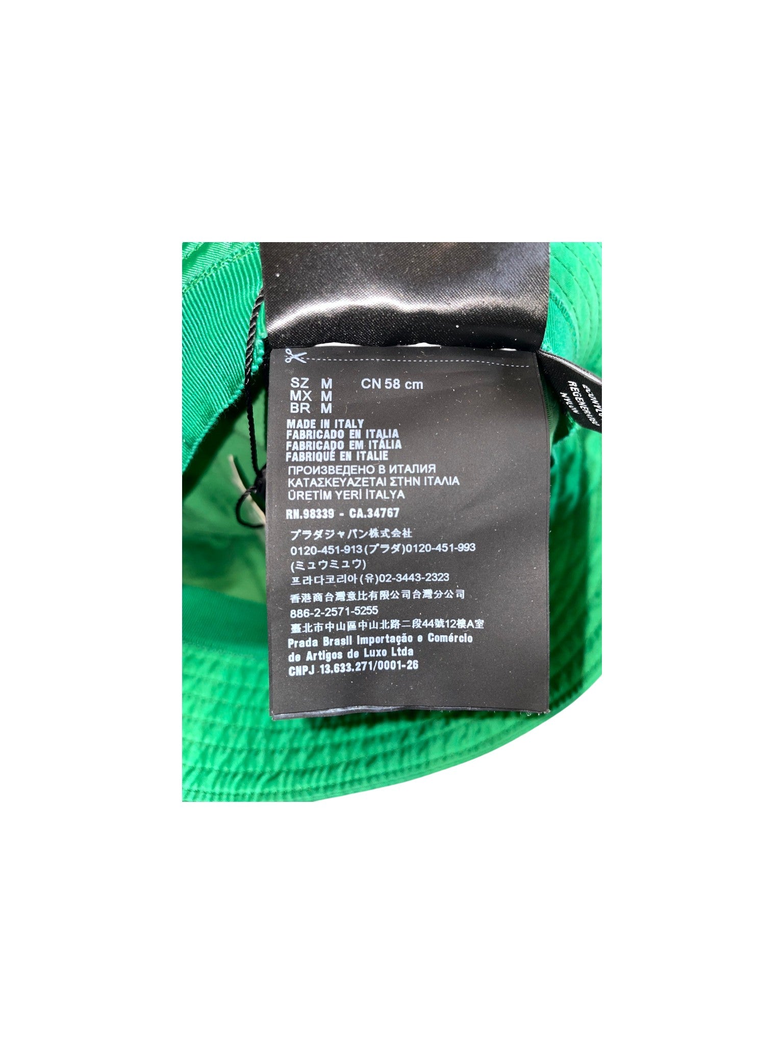 Prada Green Bucket Hat