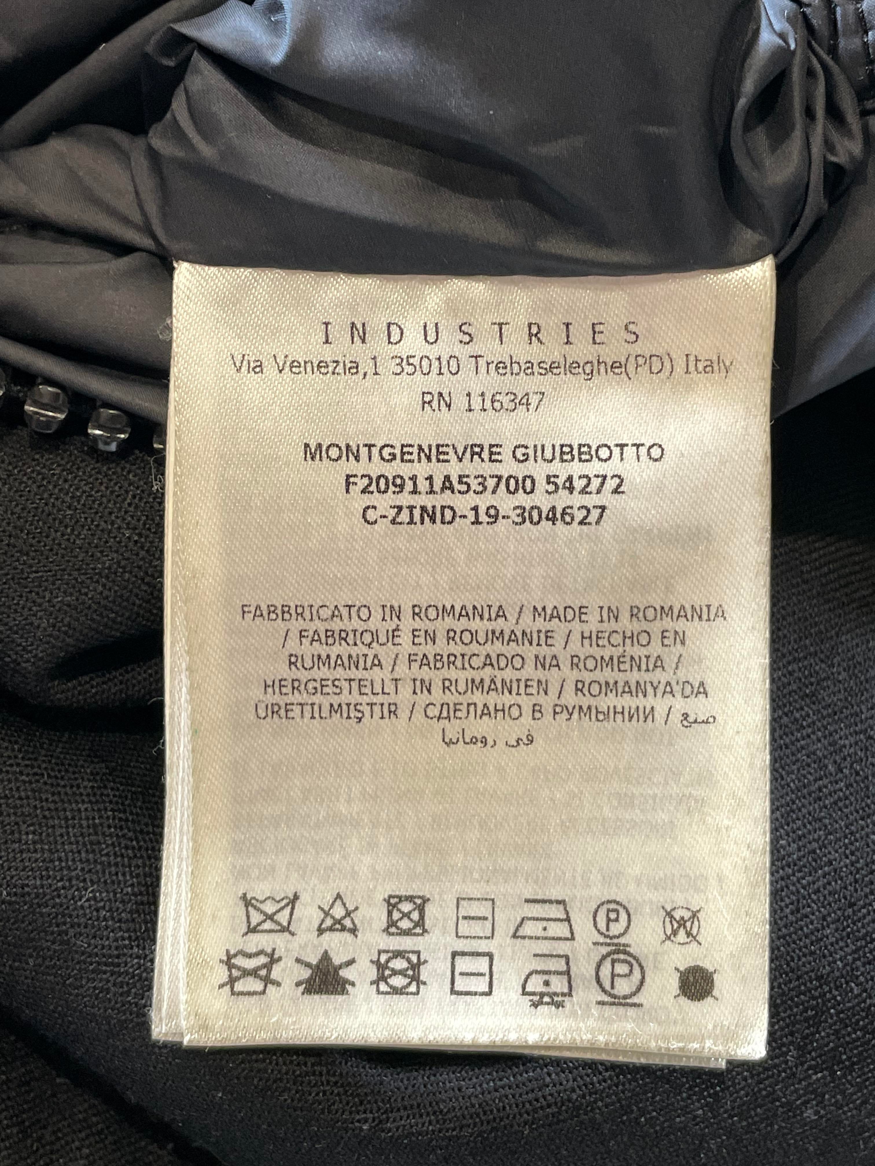 Moncler Montgenevre Giubotto Black Jacket