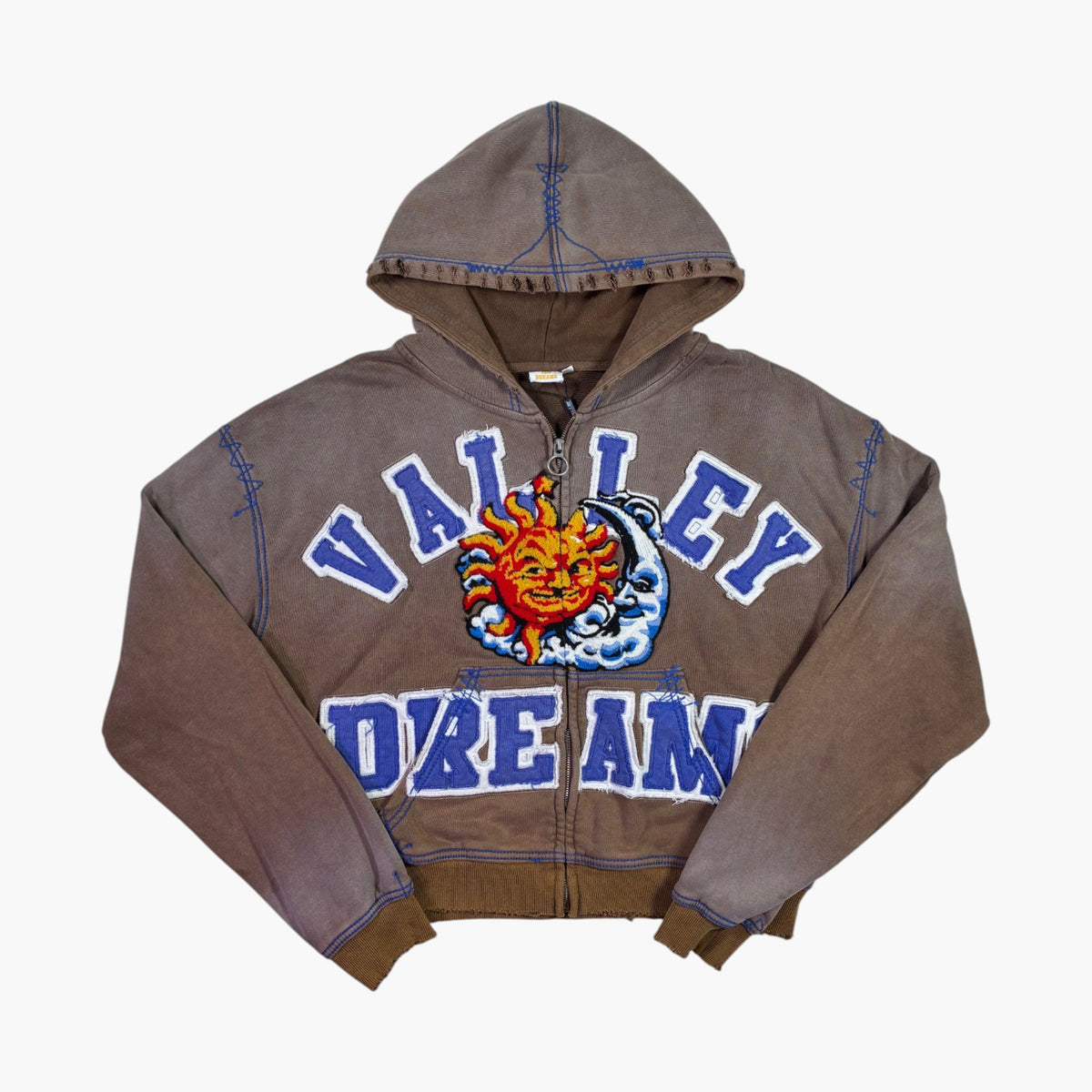 Vale Sunny Brown Zip Up