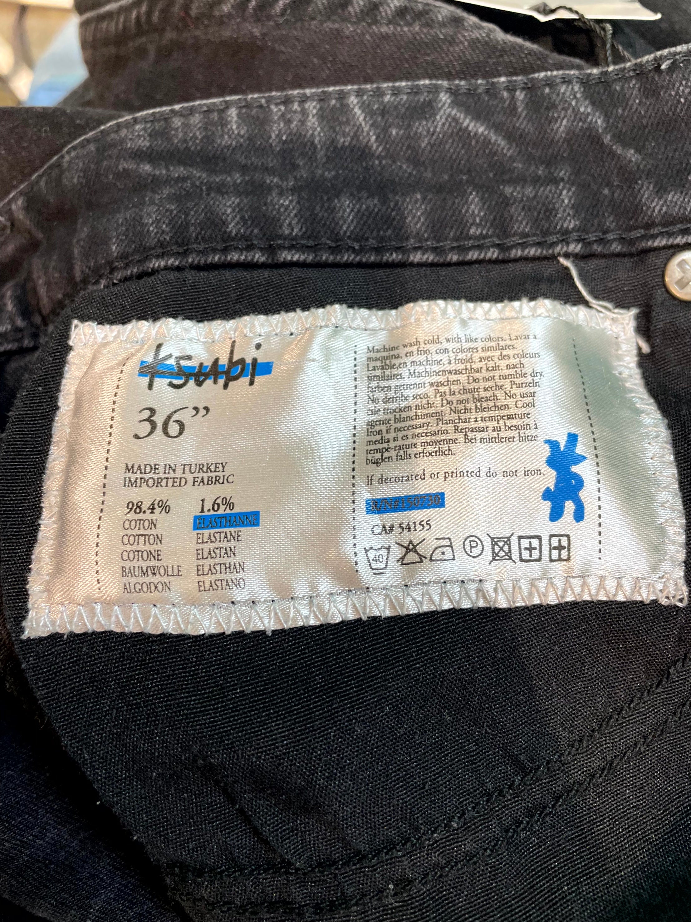 Ksubi Black & Green Jeans