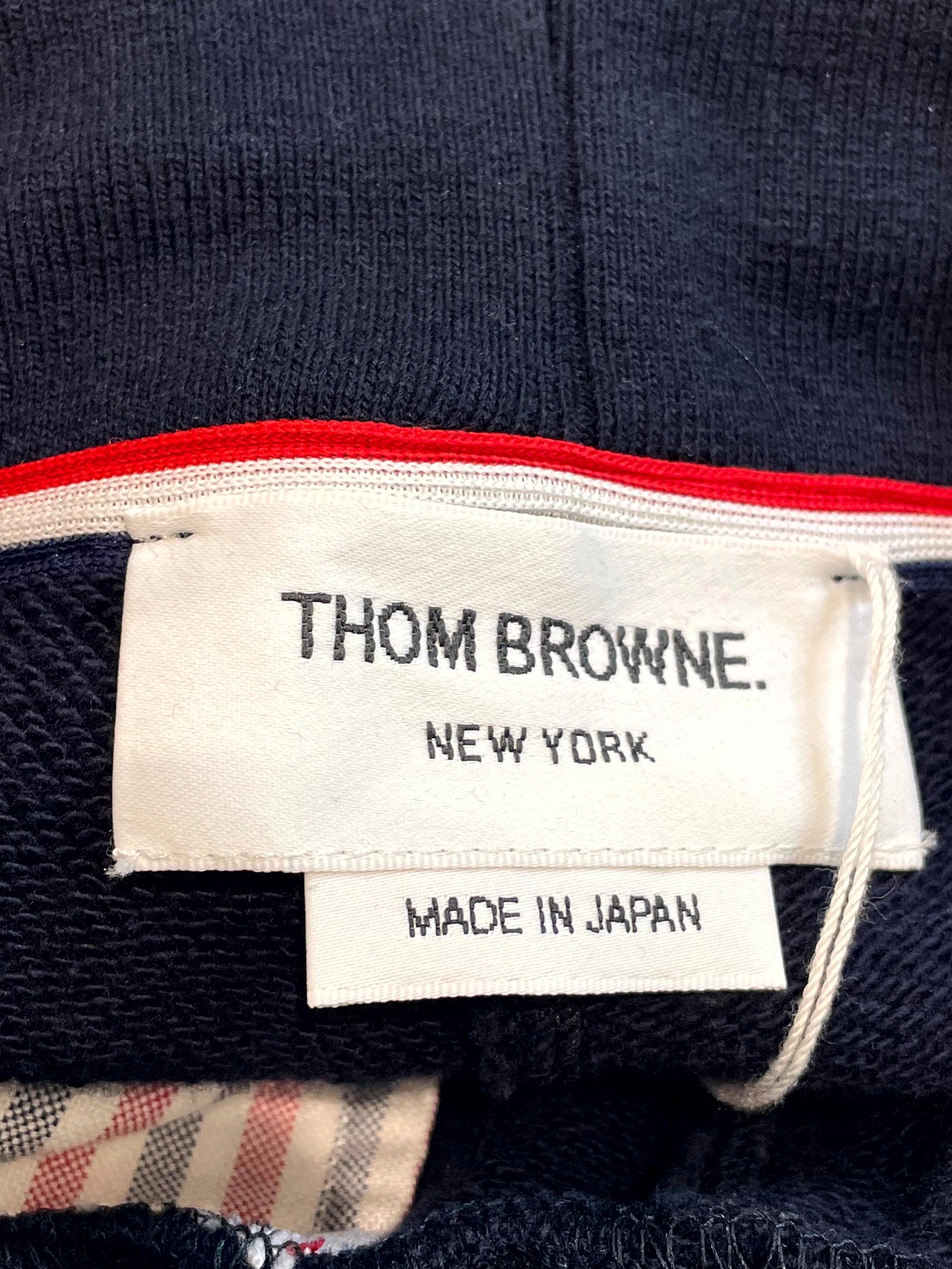 Thom Browne Stripe Sweat Navy & White Shorts