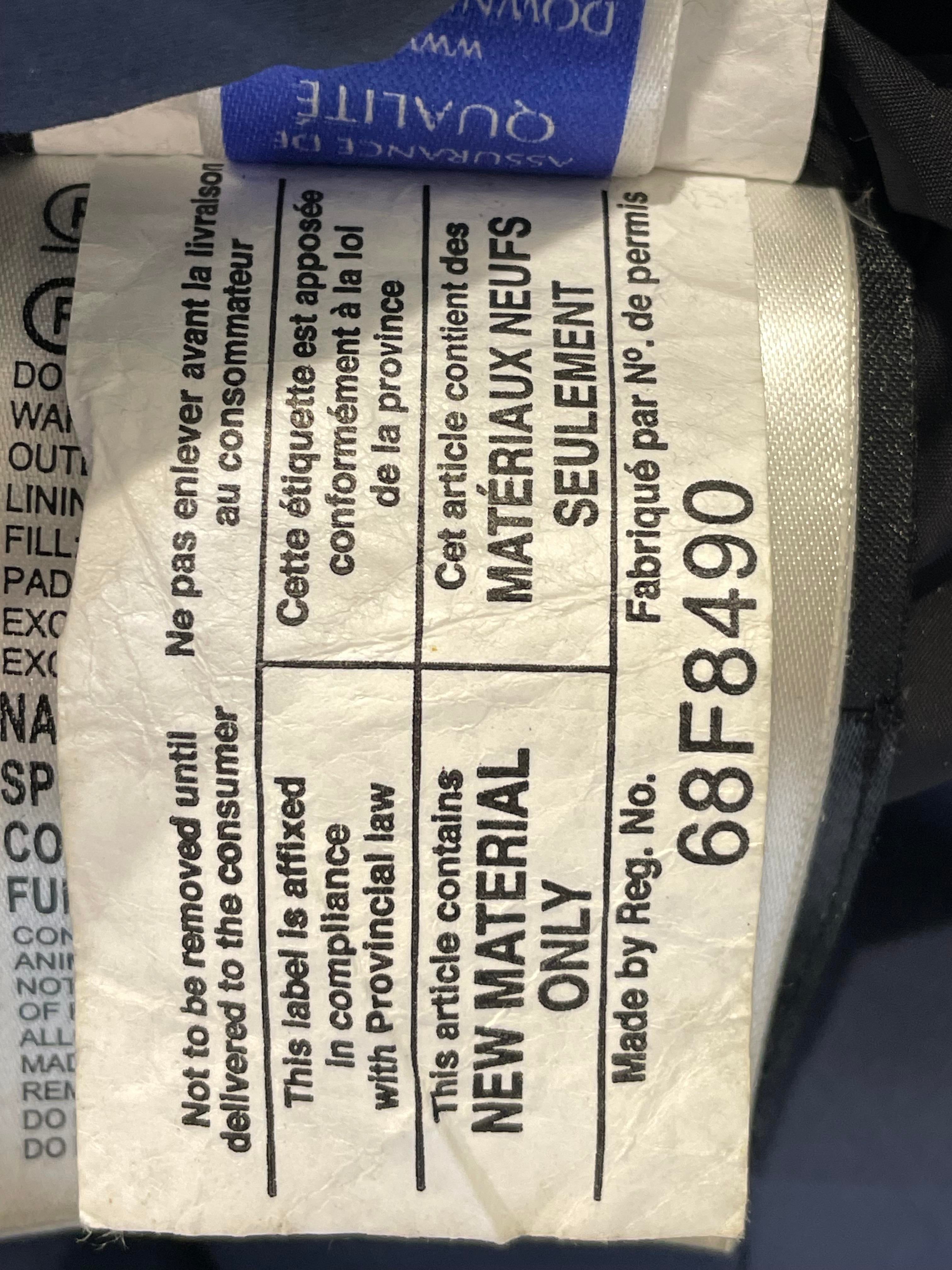 Canada Goose White Fur Navy Long Parka